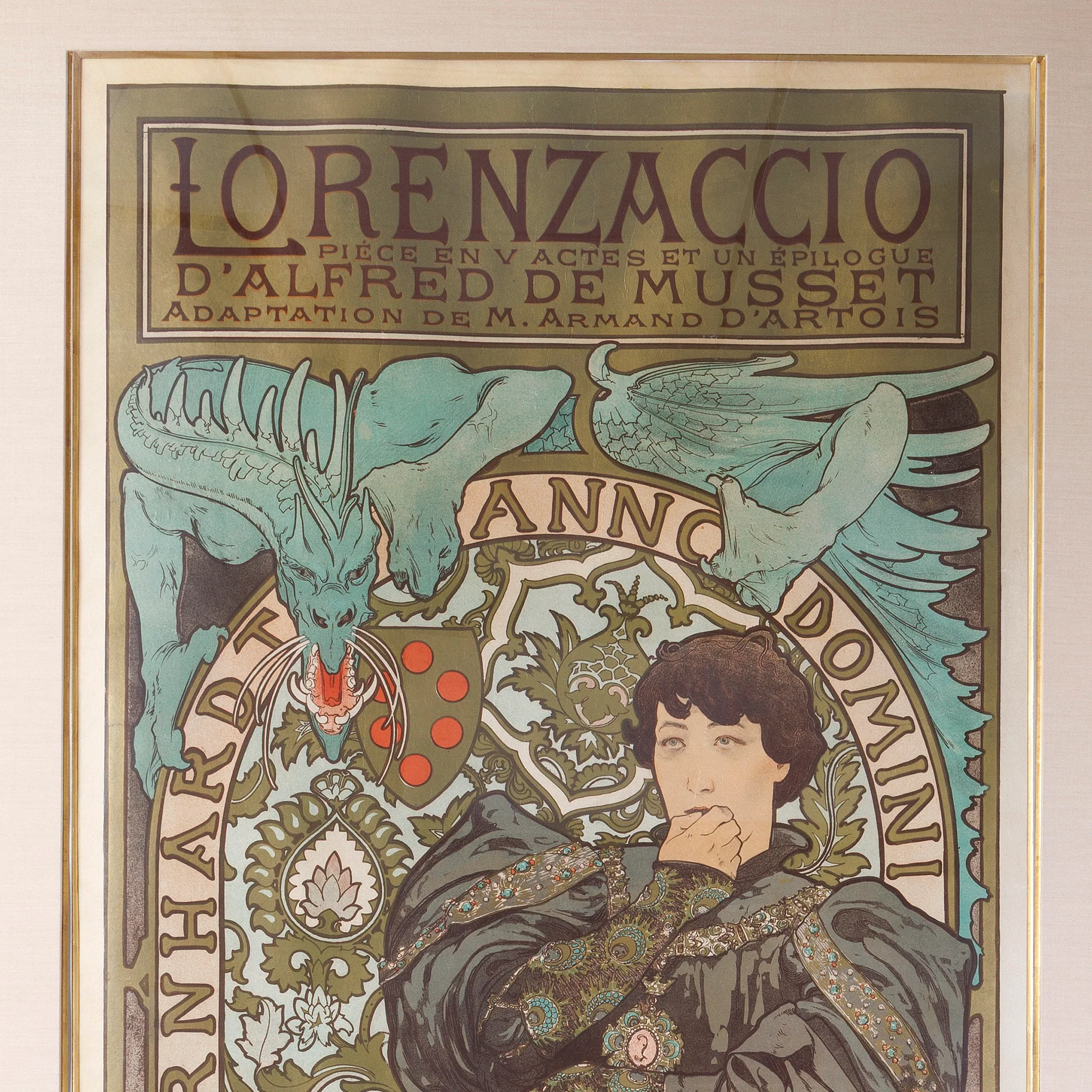 Alphonse Mucha "Lorenzaccio" Lithograph - Image 4