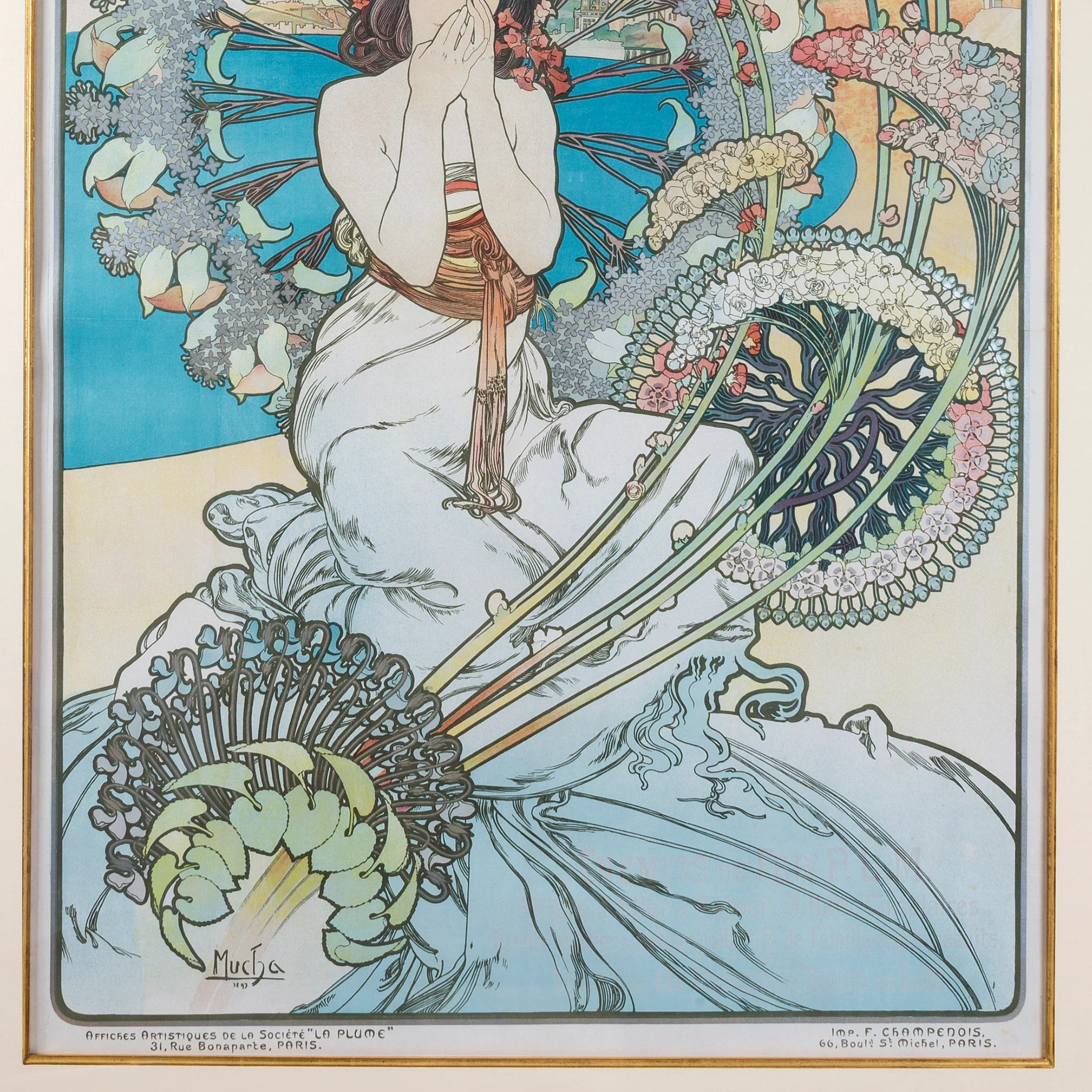 Alphonse Mucha "Monaco Monte-Carlo" Lithograph - Image 4