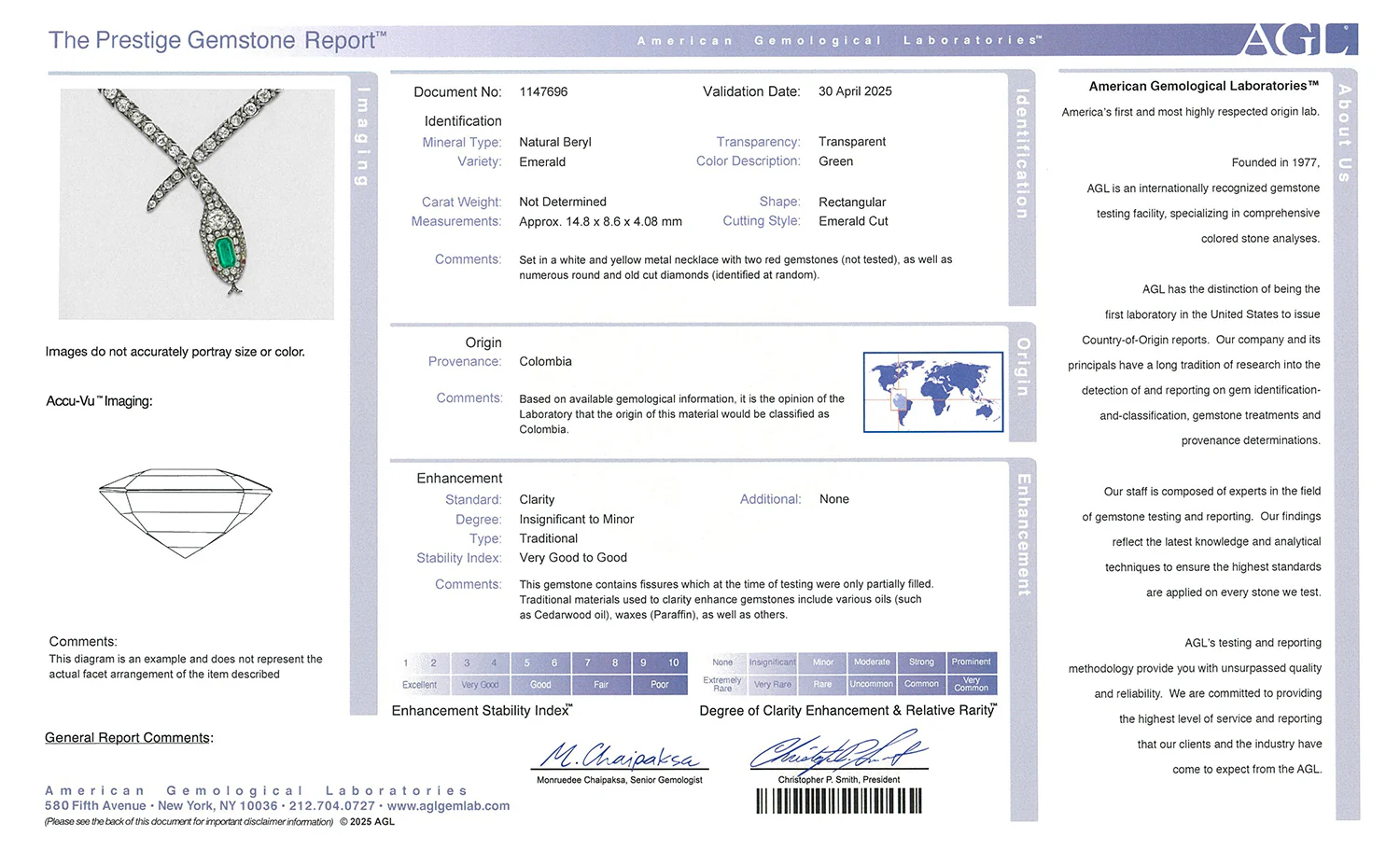 Antique Emerald and Diamond Serpent Necklace - Image 8