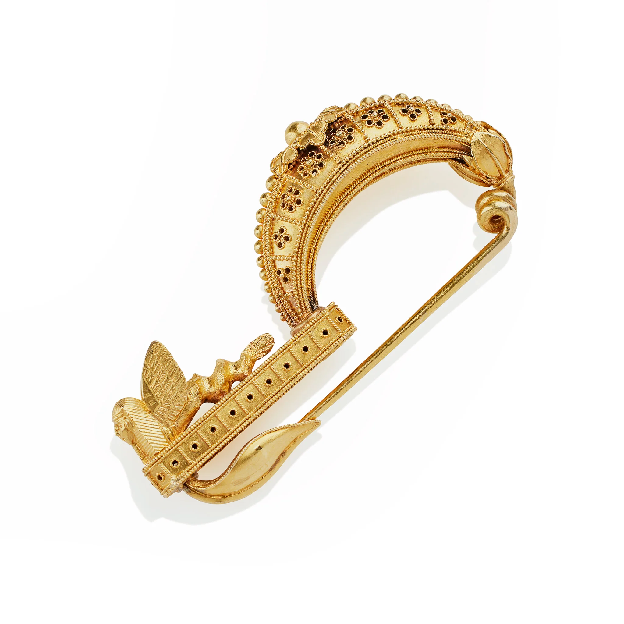 Archaeological Revival Fibula Brooch - Image 4