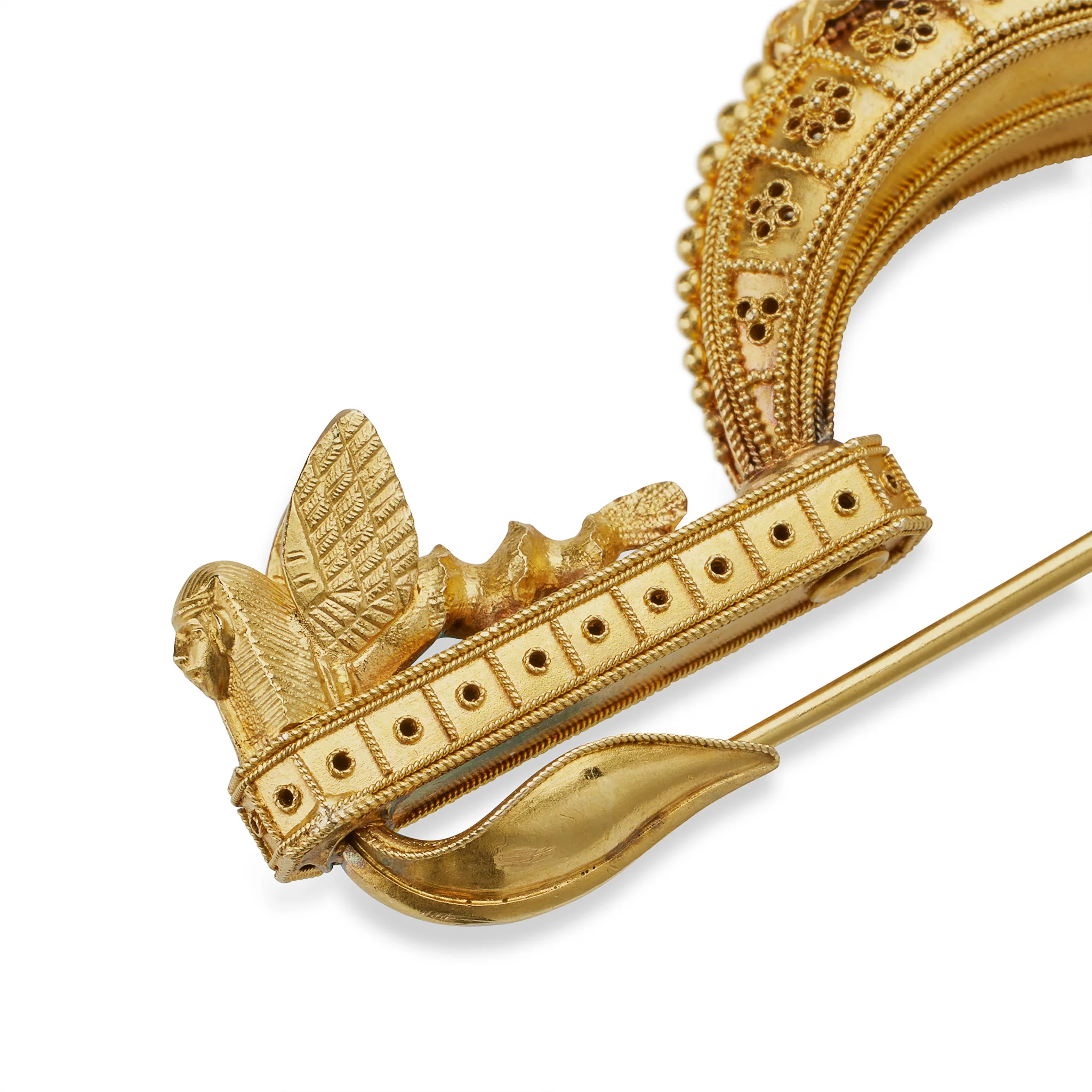 Archaeological Revival Fibula Brooch - Image 8