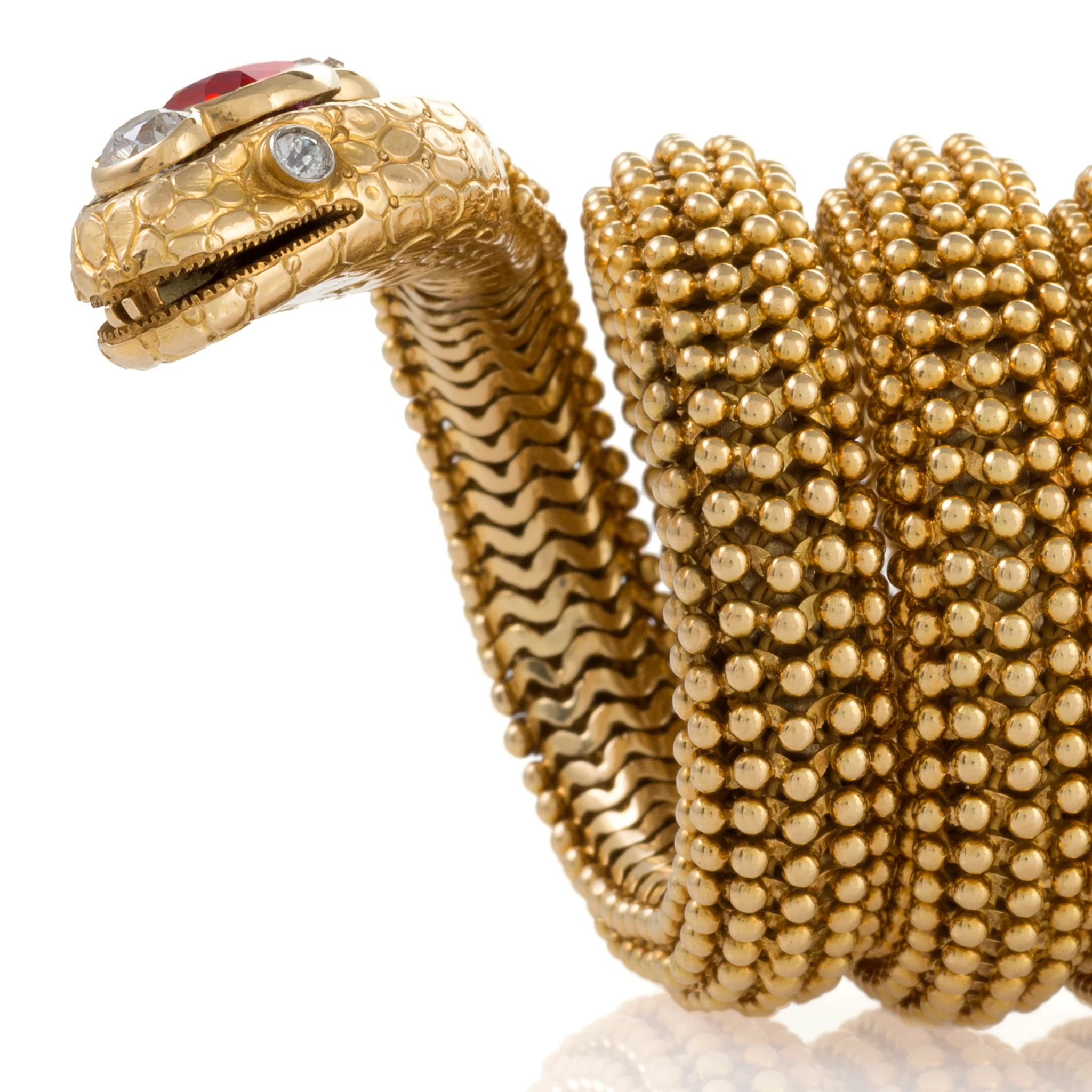 Bulgari Serpenti Bracelet with Ceylon No-Heat Ruby - Image 5