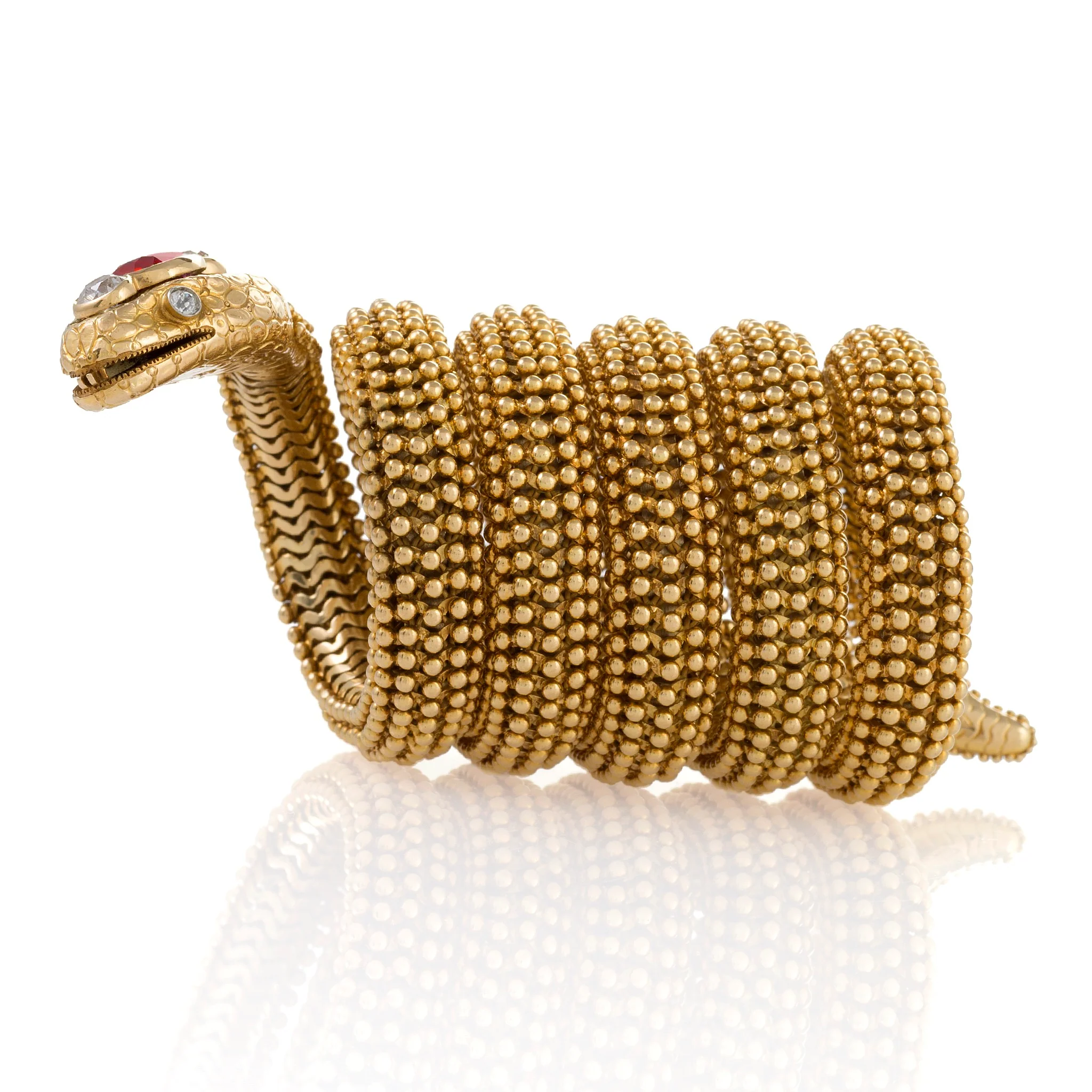Bulgari Serpenti Bracelet with Ceylon No-Heat Ruby - Image 6