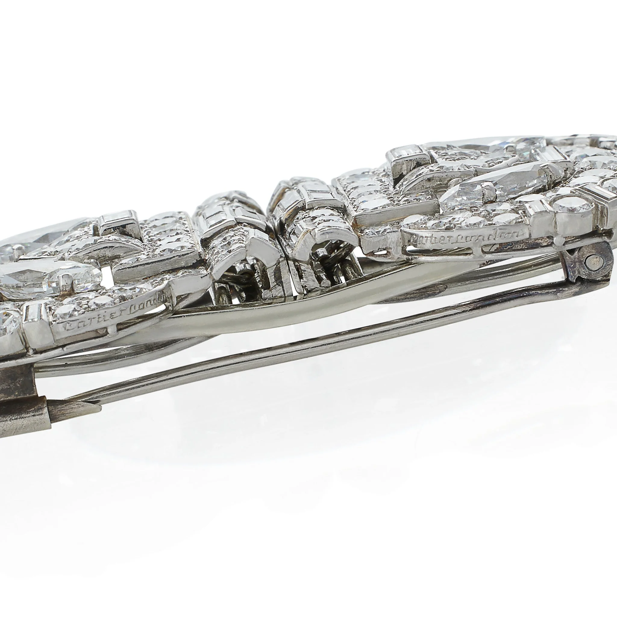 Cartier London Indian-Inspired Diamond Double Clip Brooch - Image 6