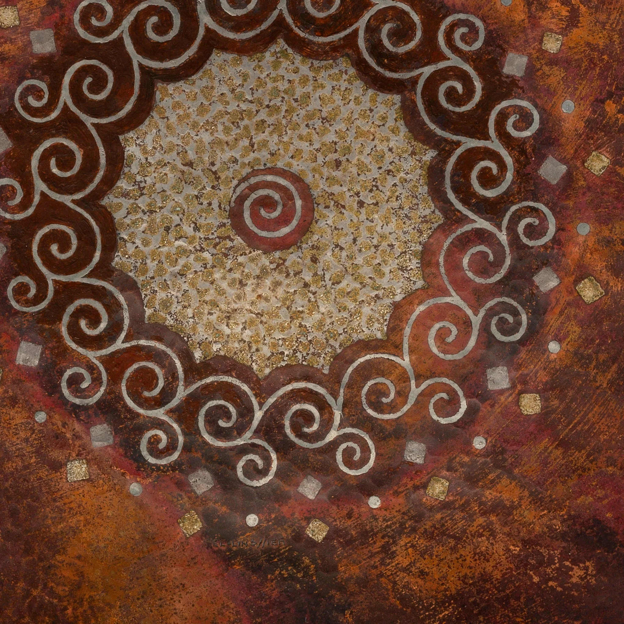 Claudius Linossier Dinanderie Charger - Image 3