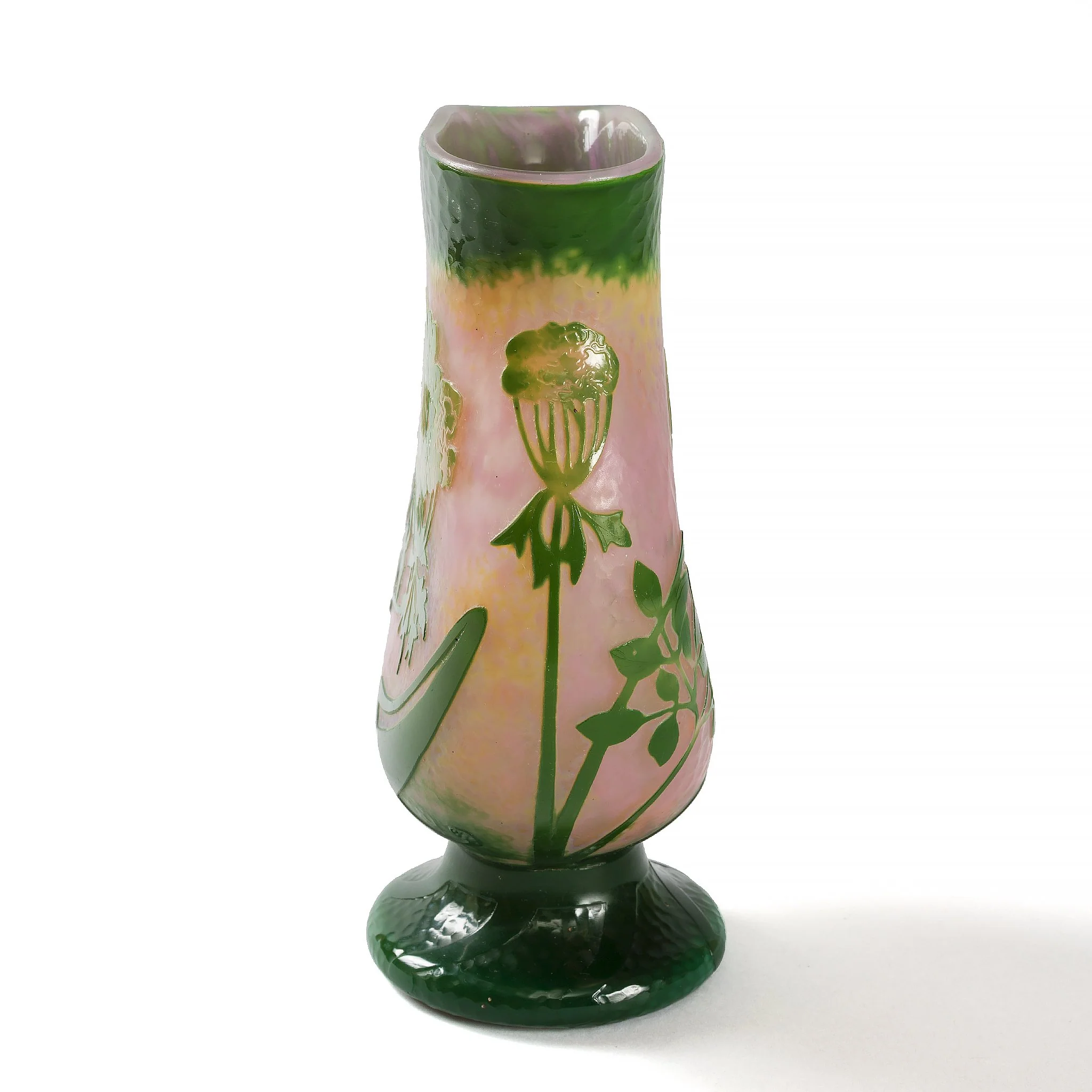 Daum Nancy "Ombelle" Cameo Glass Vase - Image 3