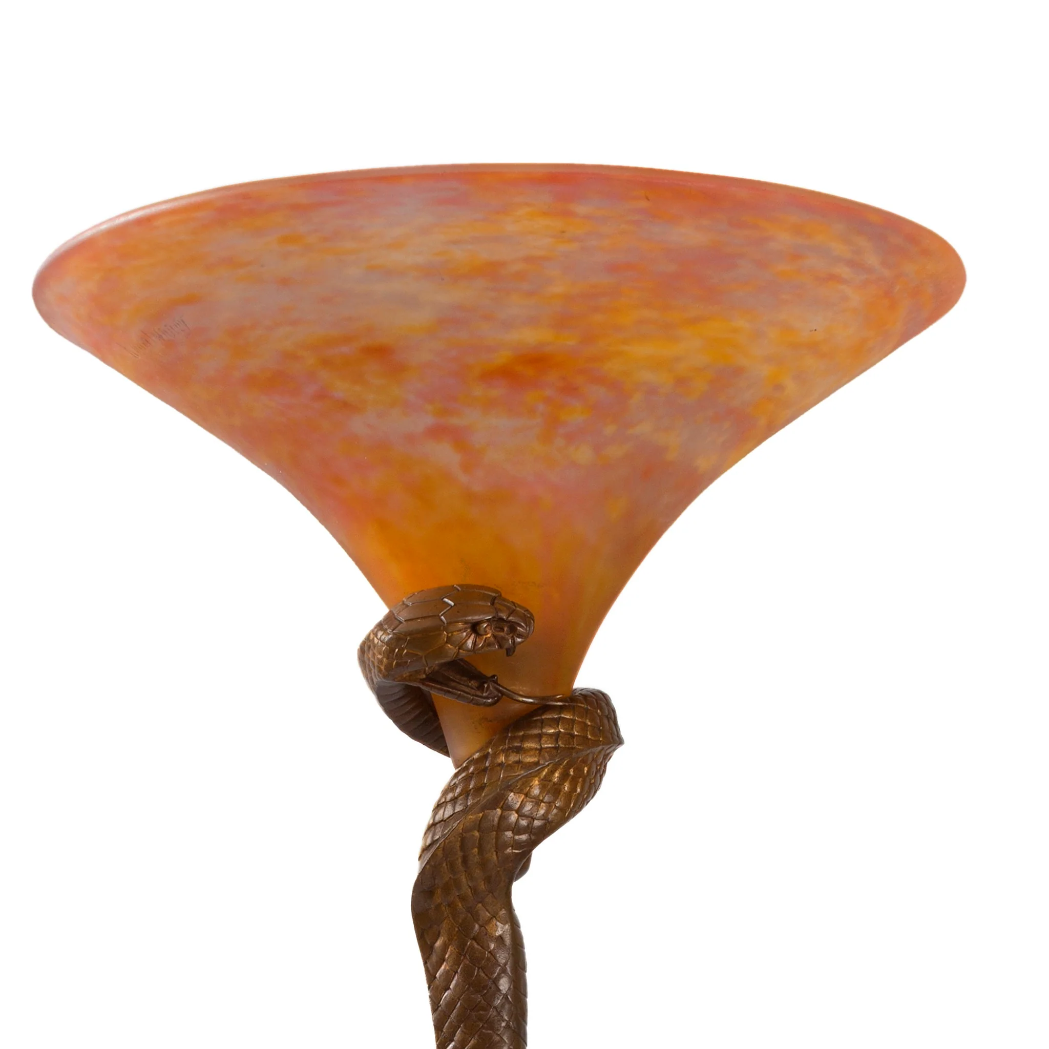 Edgar Brandt and Daum “La Tentation” Table Lamp - Image 4