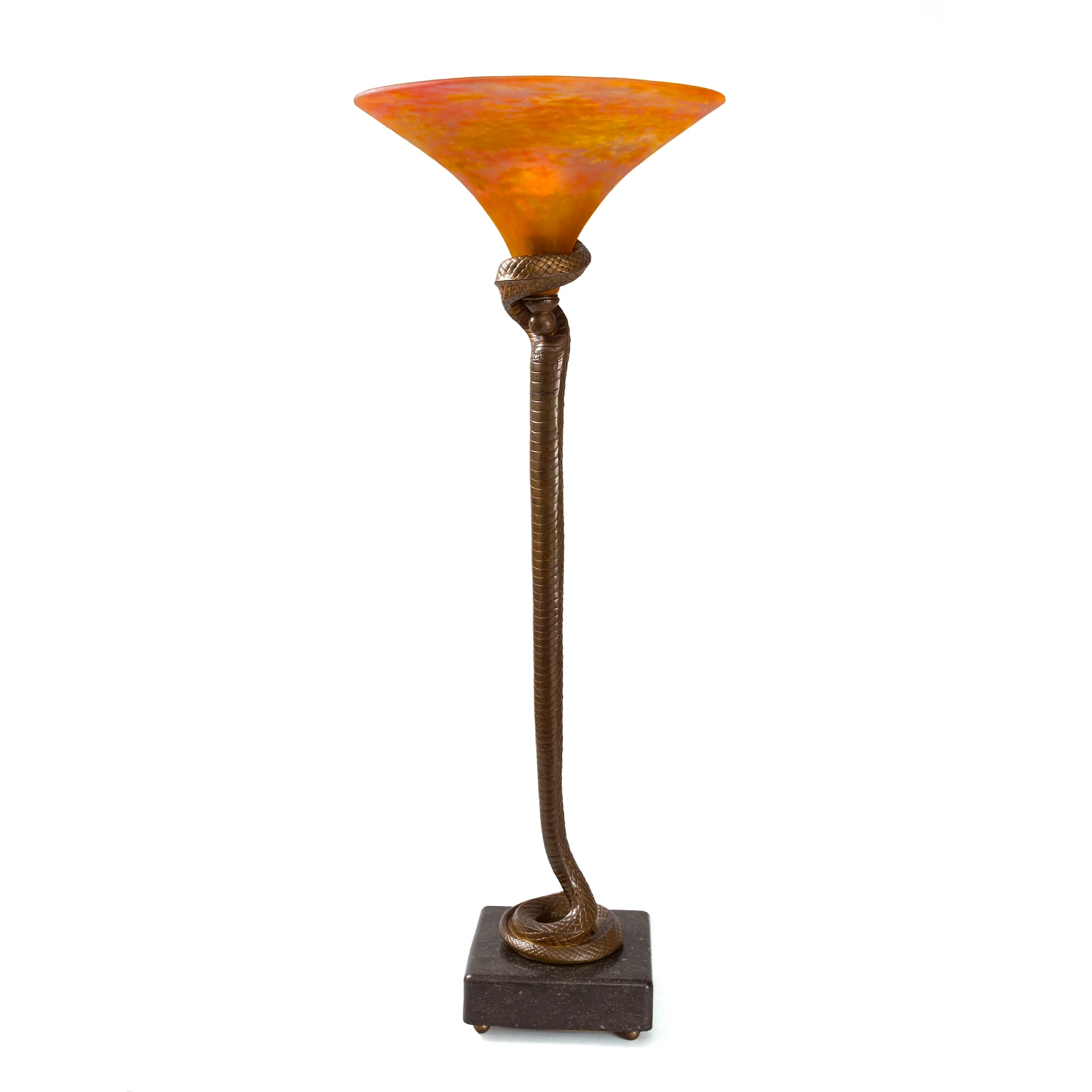 Edgar Brandt and Daum “La Tentation” Table Lamp - Image 5