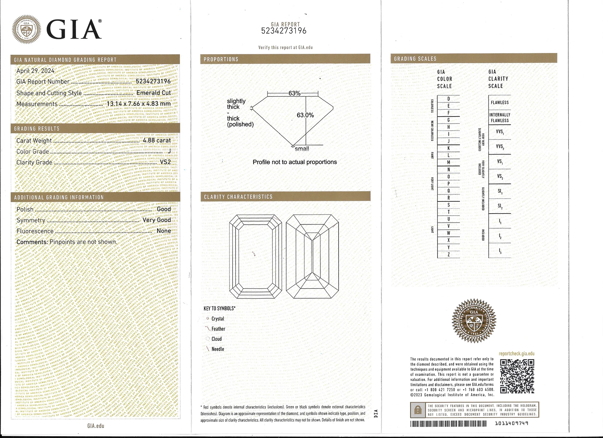 Emerald-cut Diamond Solitaire Ring - Image 6