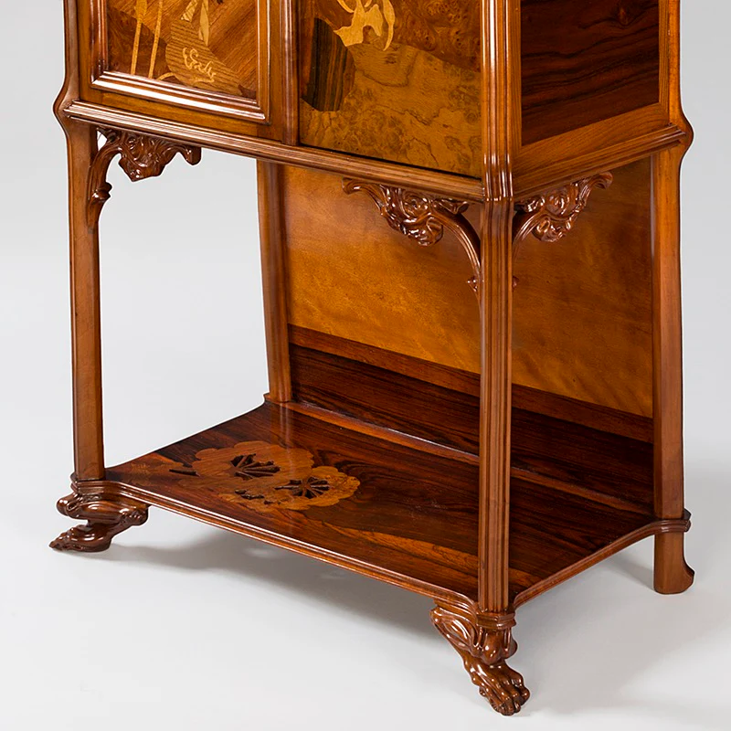 Émile Gallé "Grenouilles" Fruitwood Cabinet - Image 6