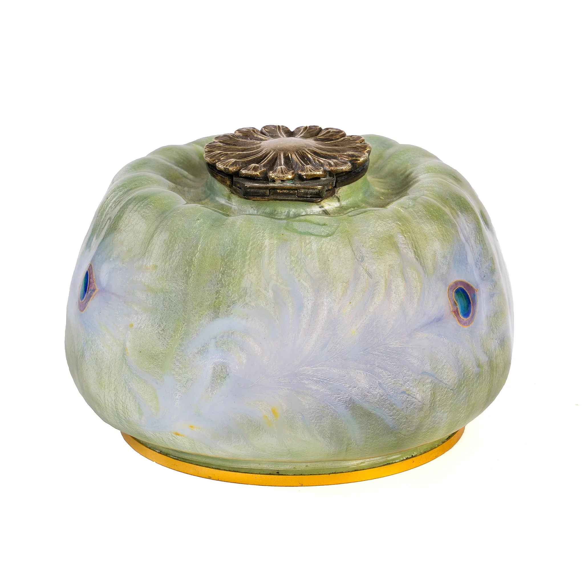 Eugène Feuillâtre "Pavot" Inkwell - Image 3