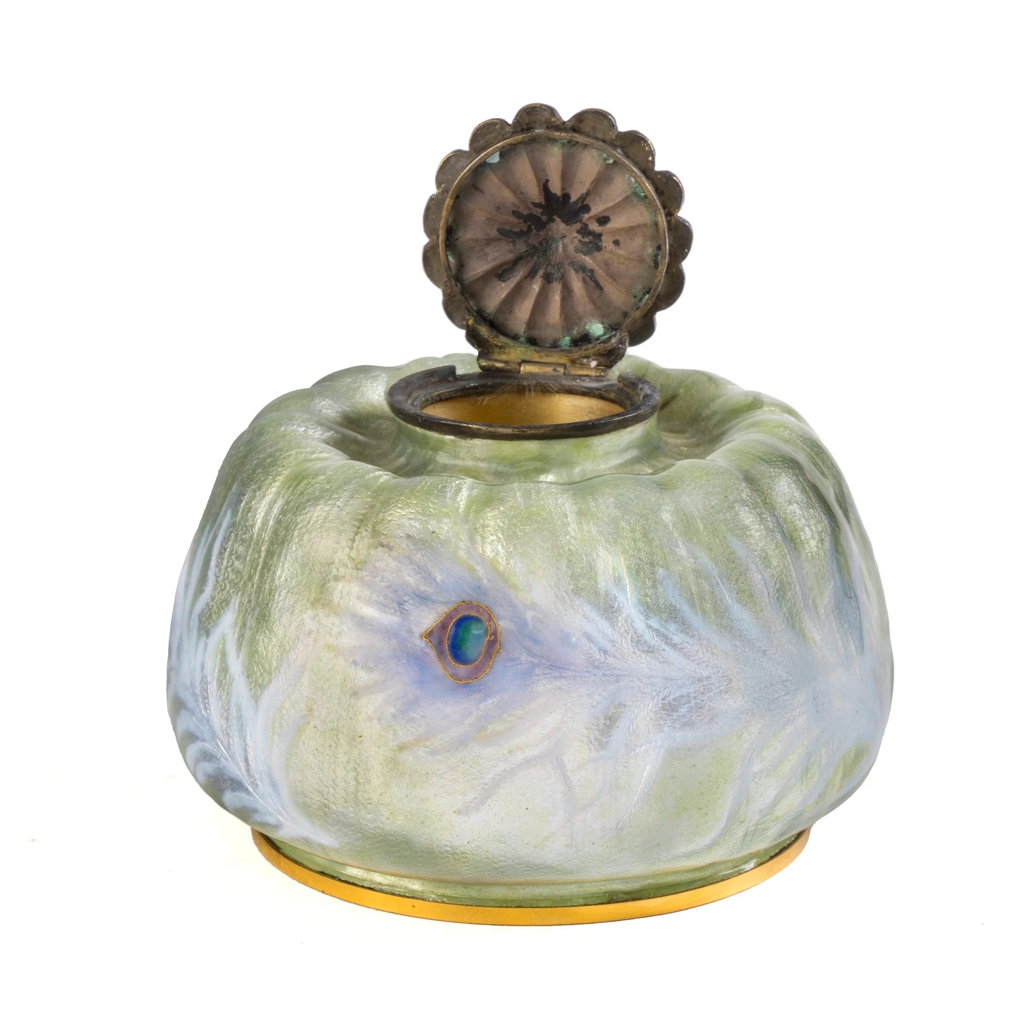 Eugène Feuillâtre "Pavot" Inkwell - Image 4