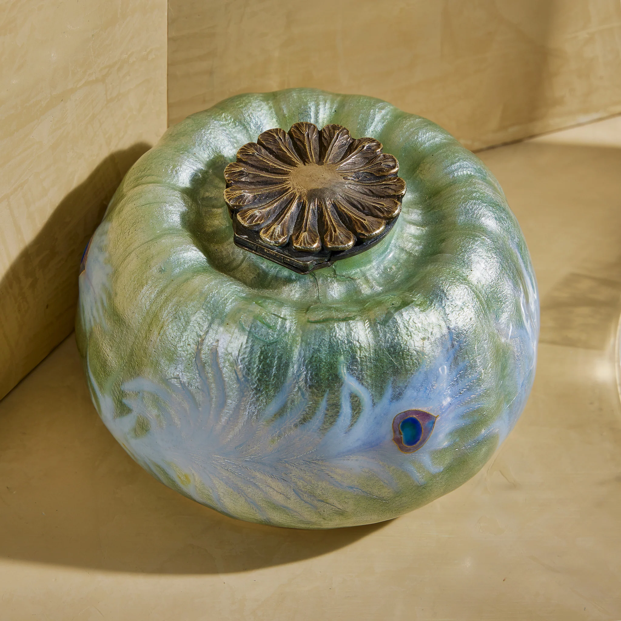 Eugène Feuillâtre "Pavot" Inkwell - Image 7