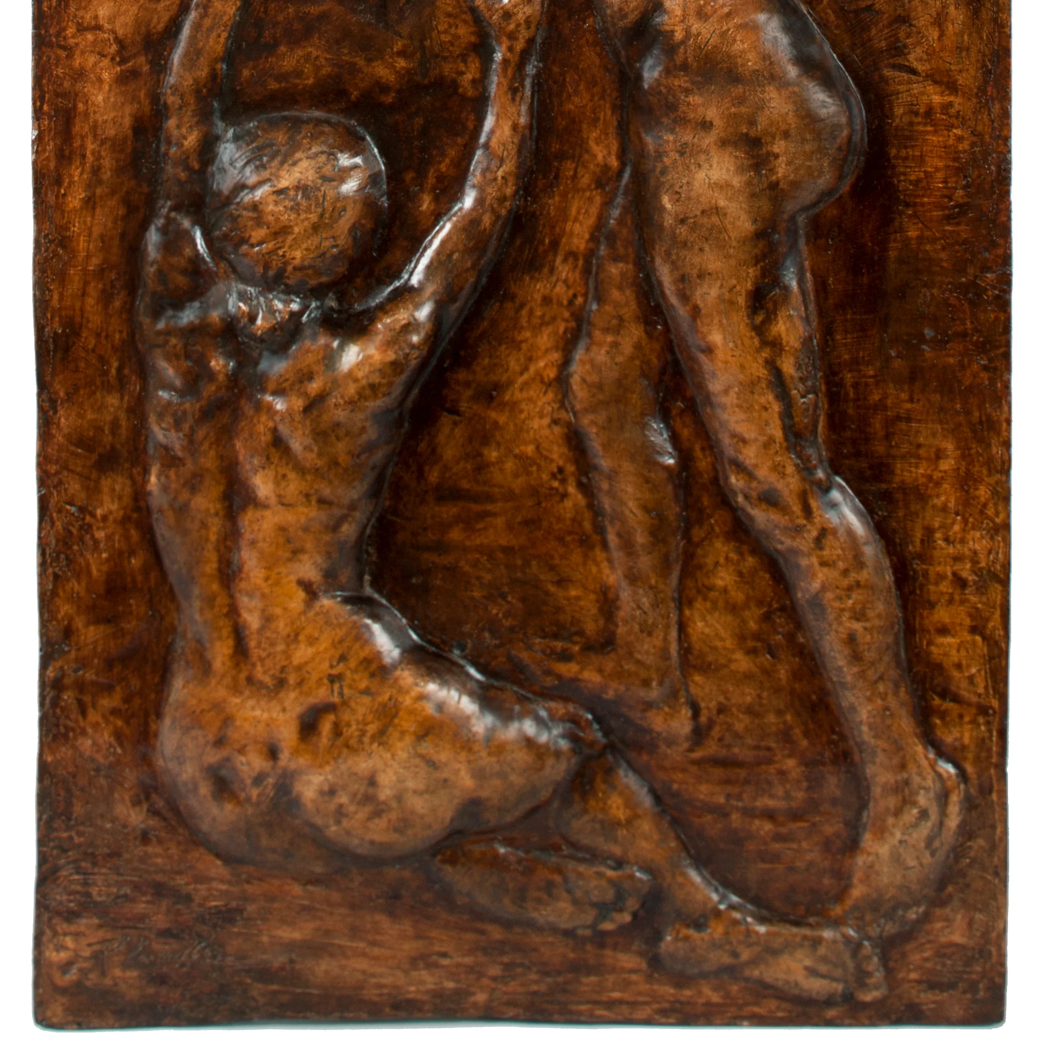 François-Rupert Carabin "Allegory of Wine" Painted Plaster Plaque - Image 3