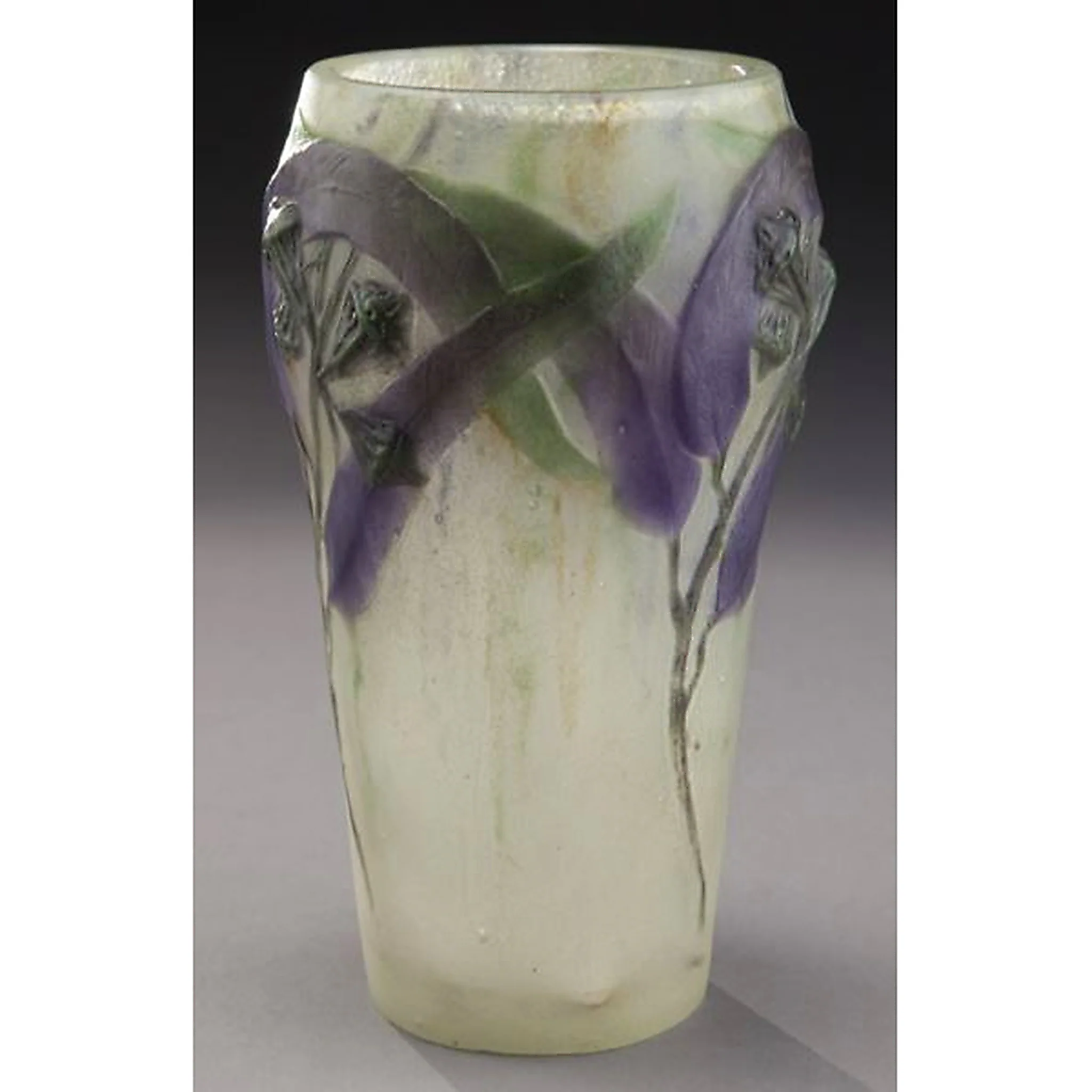 Gabriel Argy-Rousseau "Eucalyptus" Pâte de Verre Glass Vase - Image 4