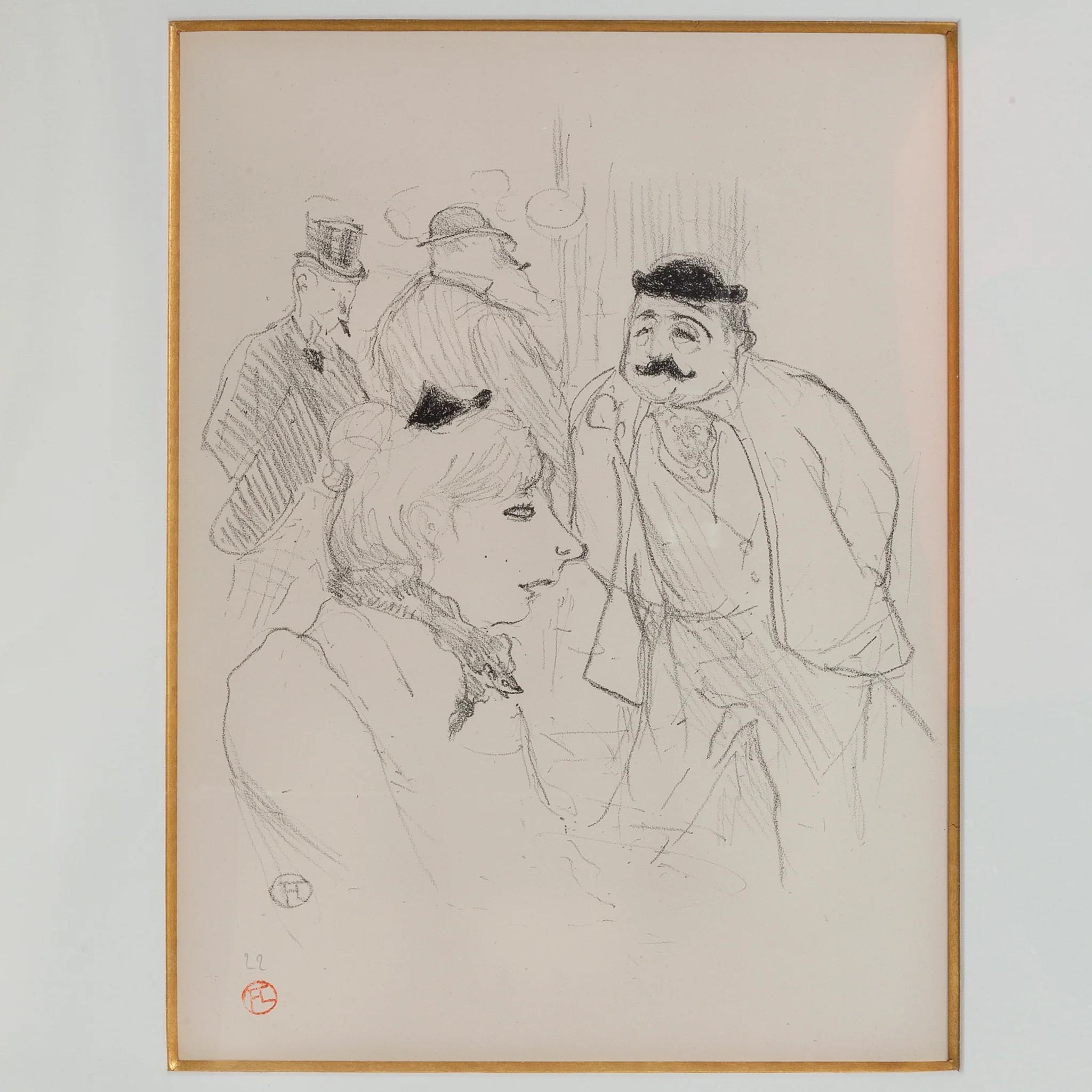 Henri de Toulouse-Lautrec "La Tige, Moulin Rouge" Lithograph - Image 4