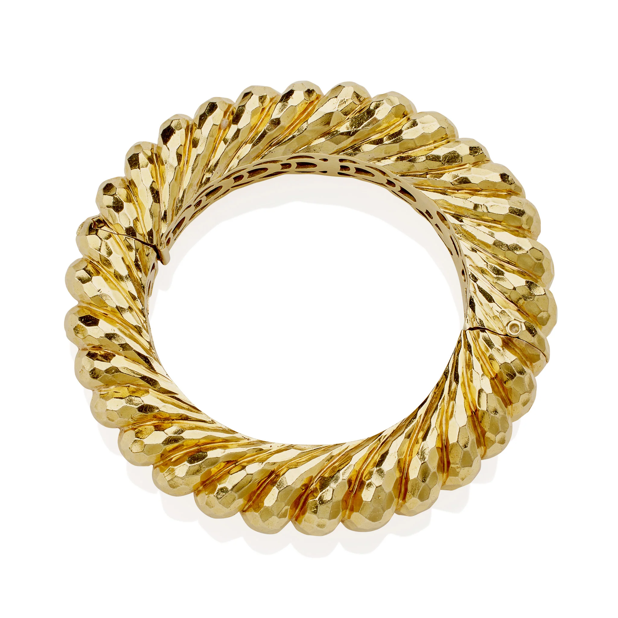Henry Dunay "Faceted" Bangle Bracelet - Image 4