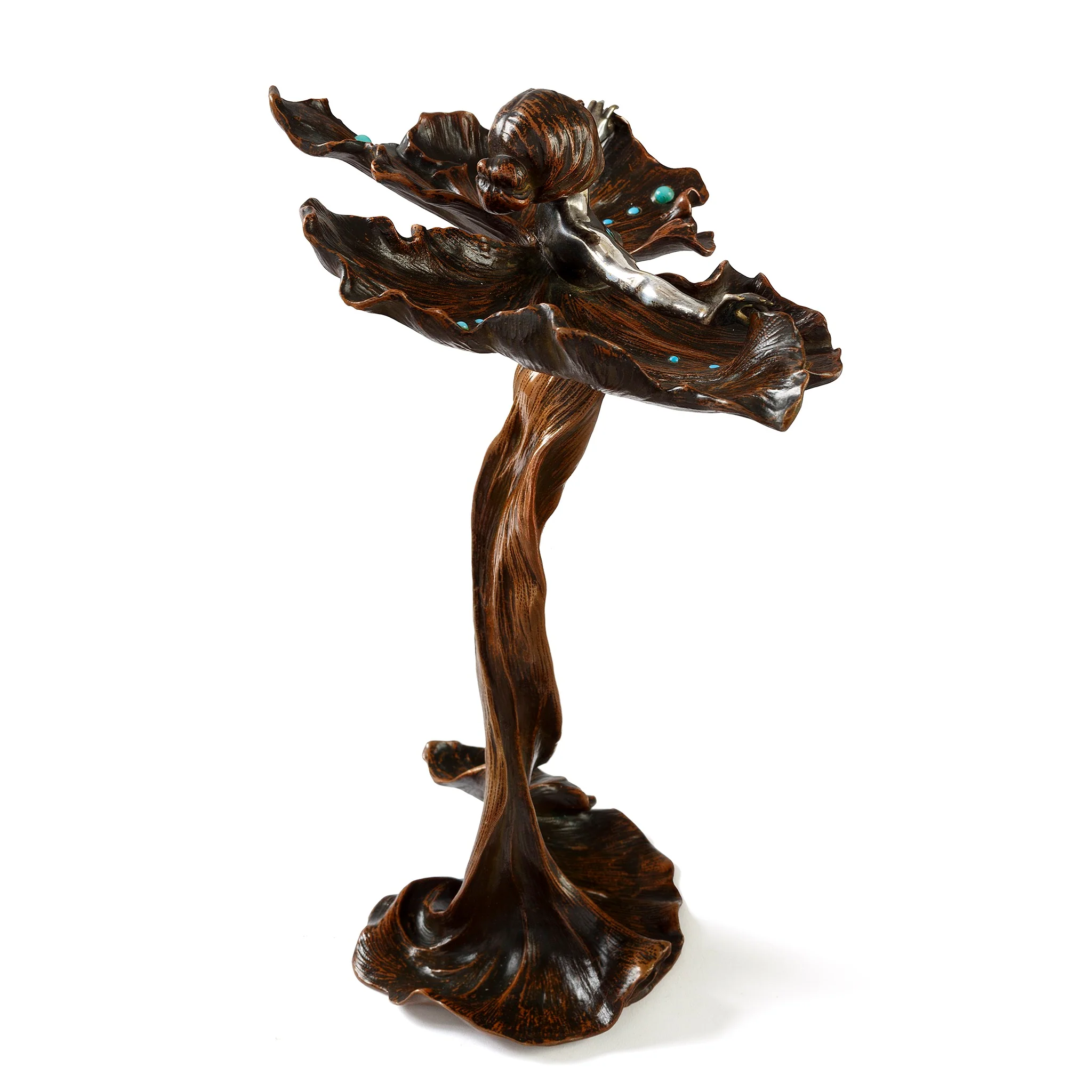 Louis Chalon (Attributed) "Danse du papillon" Bronze Sculpture - Image 5