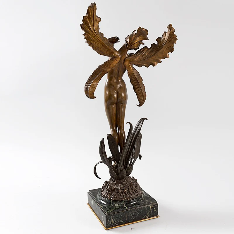 Louis Chalon "La Fée" Bronze Sculpture - Image 4