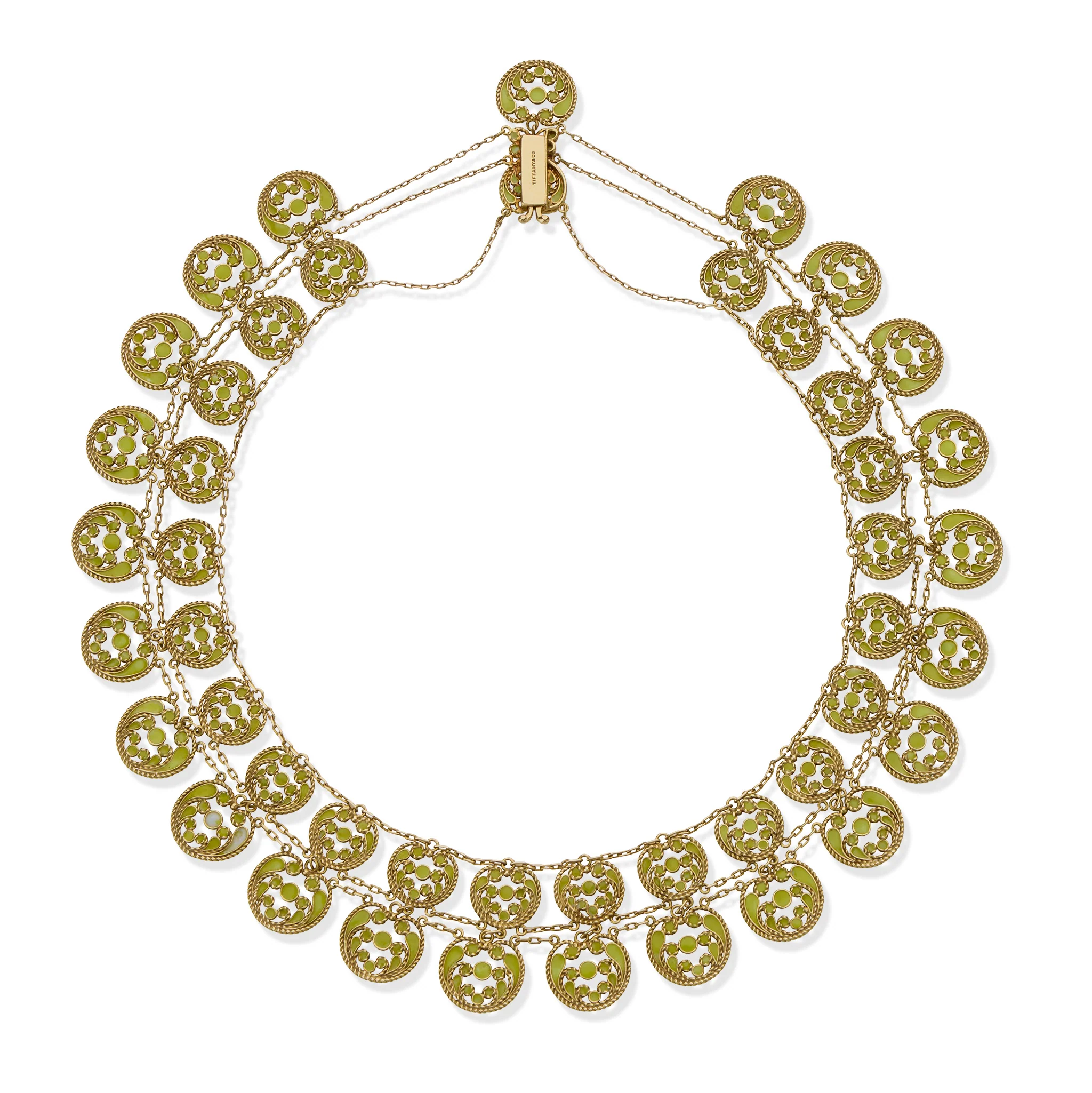 Louis Comfort Tiffany for Tiffany & Co. Enamel Necklace - Image 3