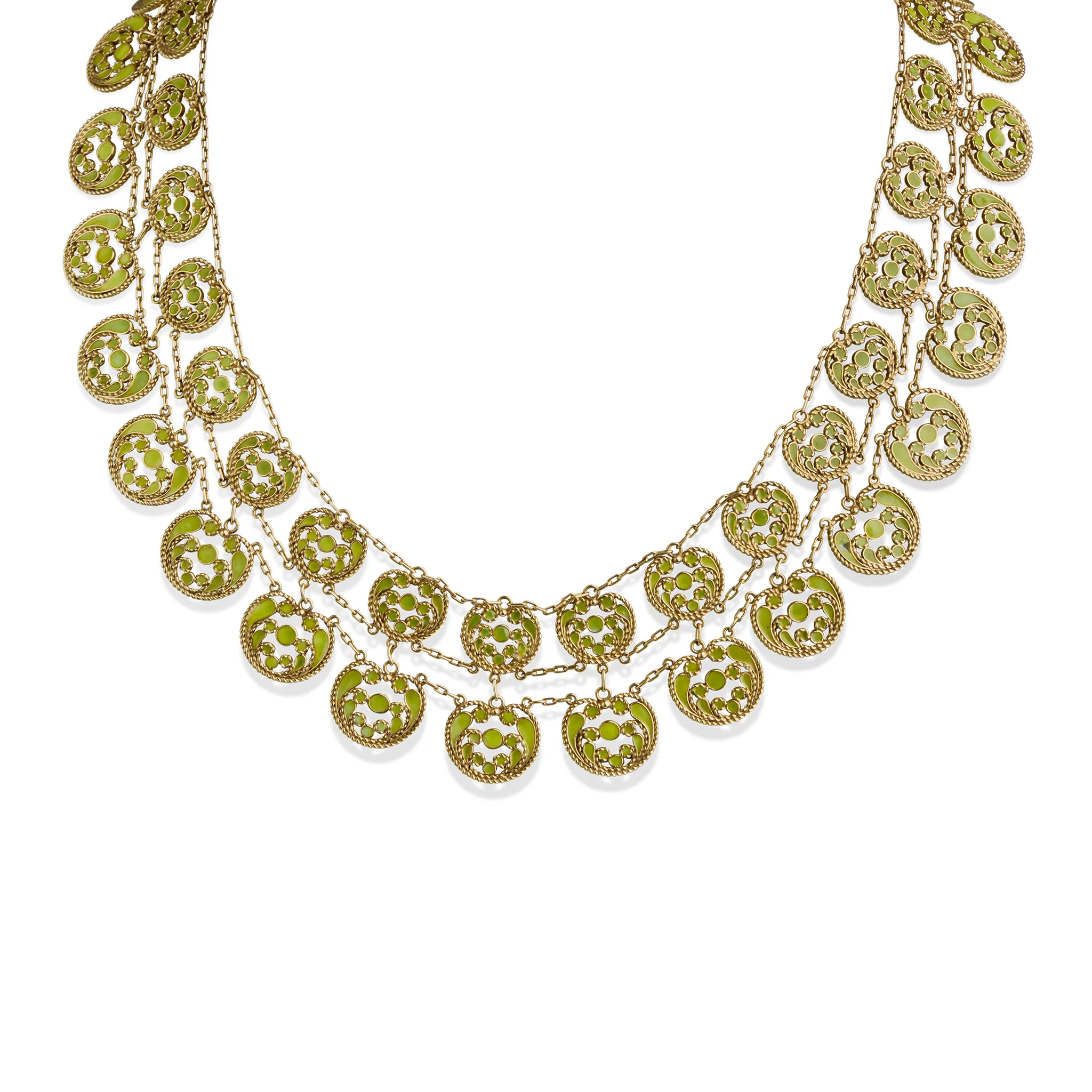 Louis Comfort Tiffany for Tiffany & Co. Enamel Necklace - Image 4