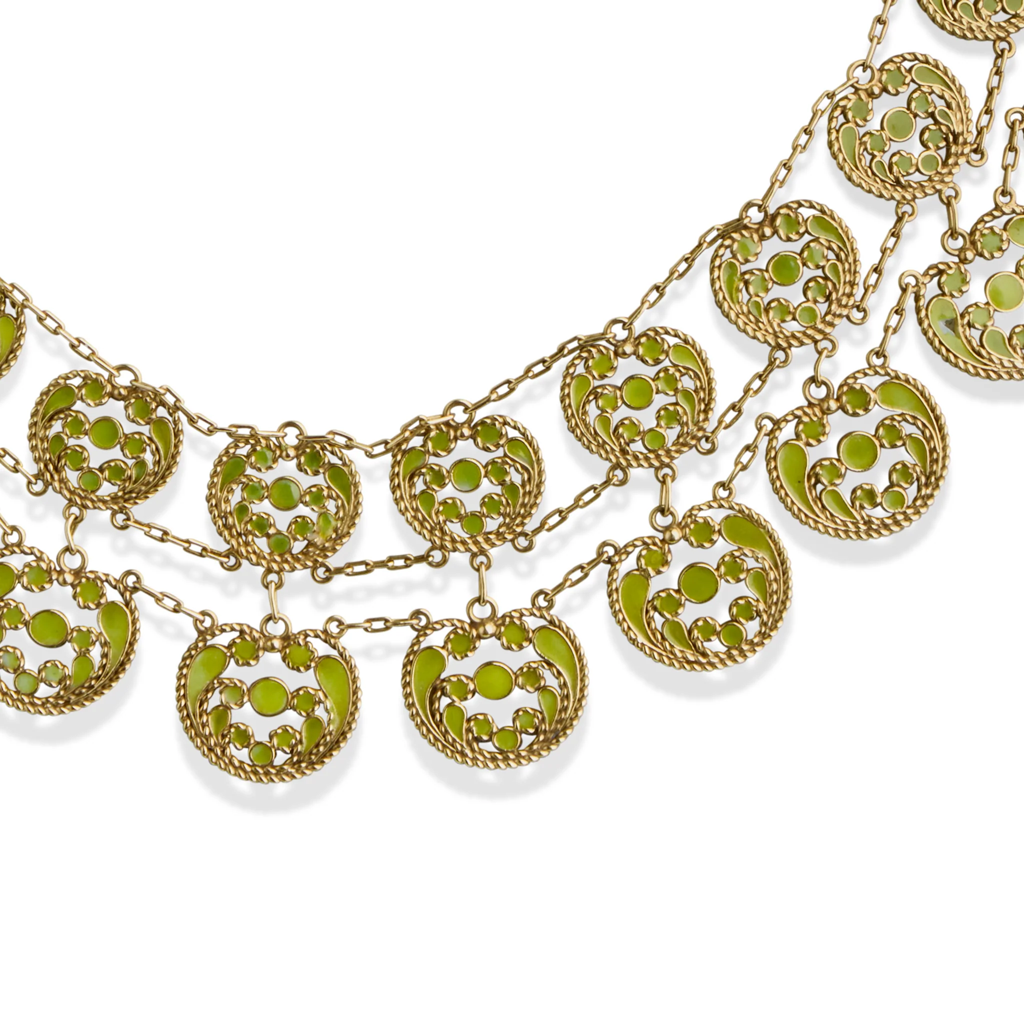 Louis Comfort Tiffany for Tiffany & Co. Enamel Necklace - Image 5