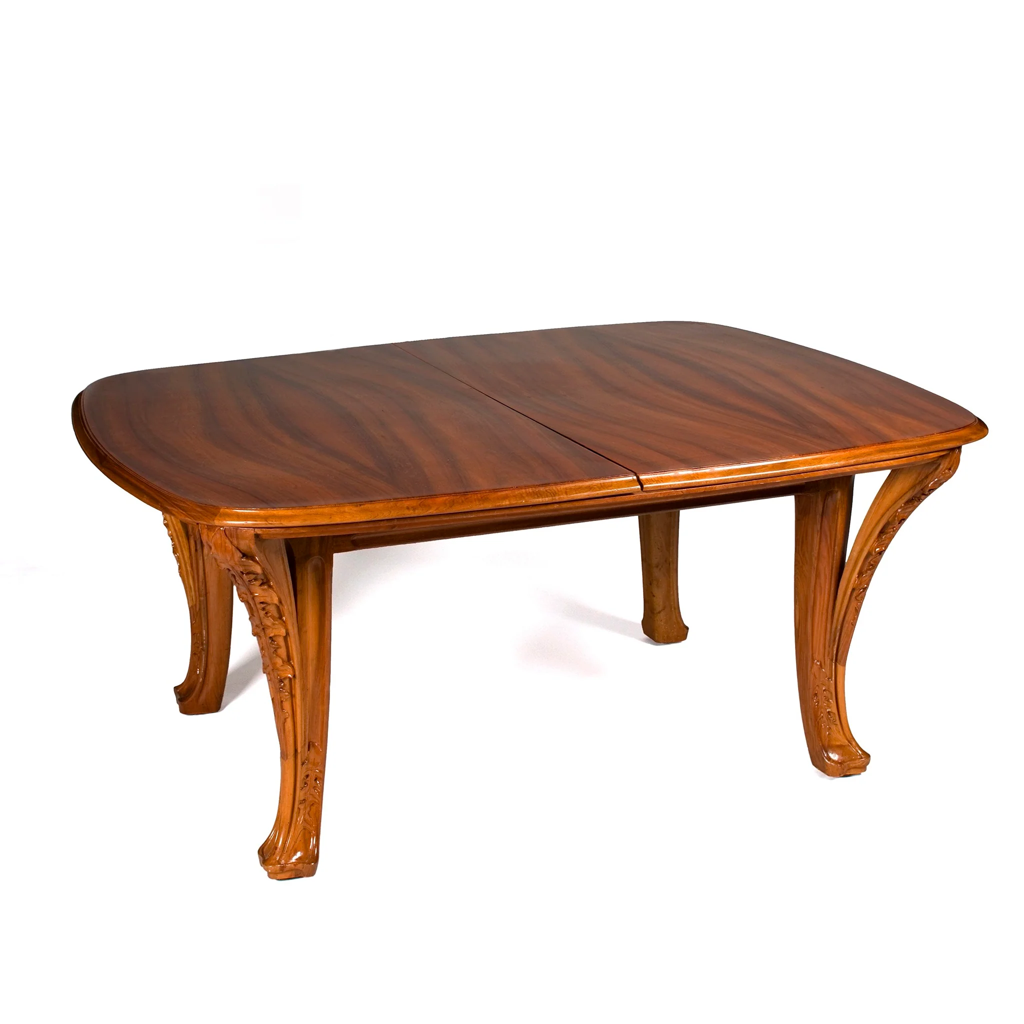 Louis Majorelle "Chicorée" Walnut and Oak Dining Suite - Image 3