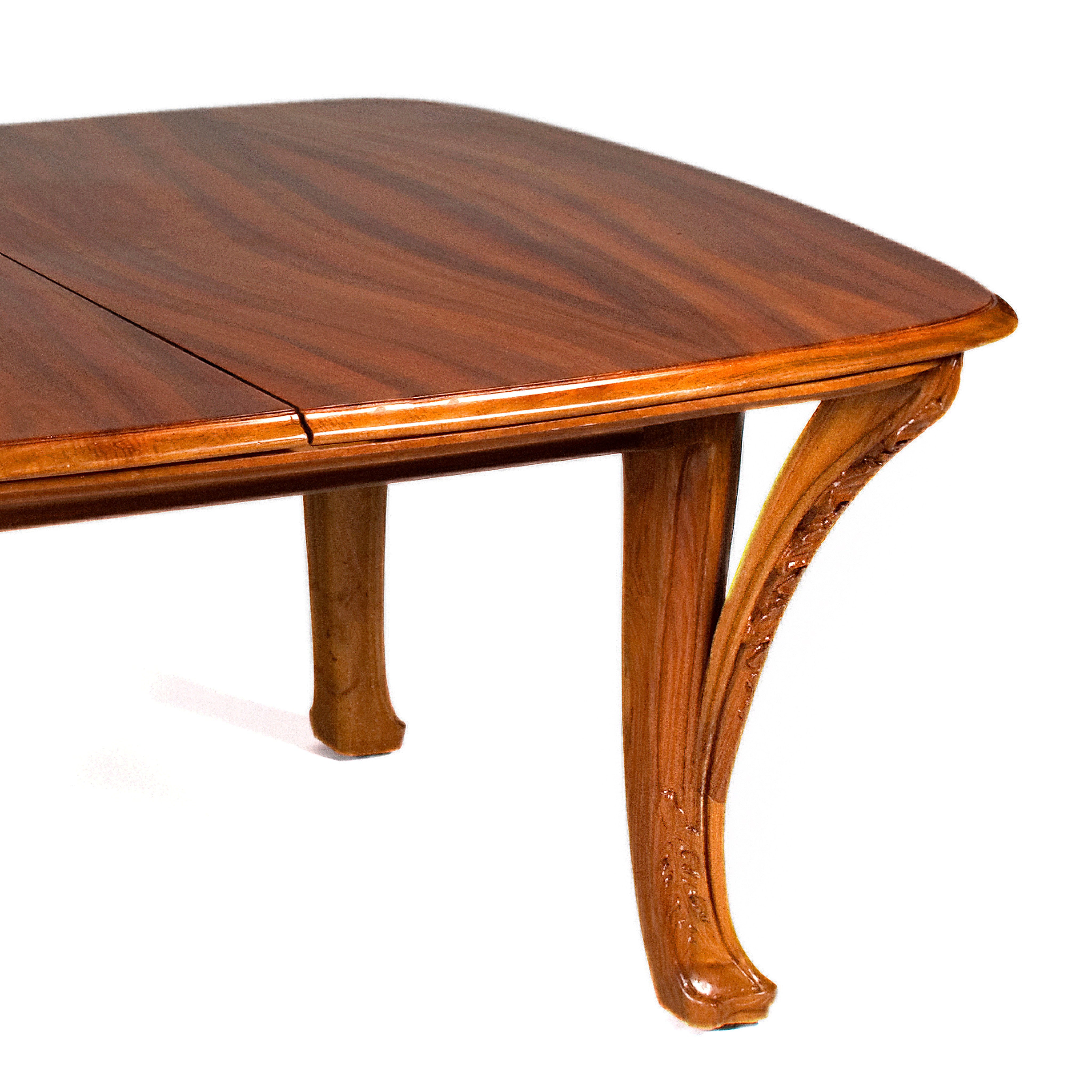 Louis Majorelle "Chicorée" Walnut and Oak Dining Suite - Image 4