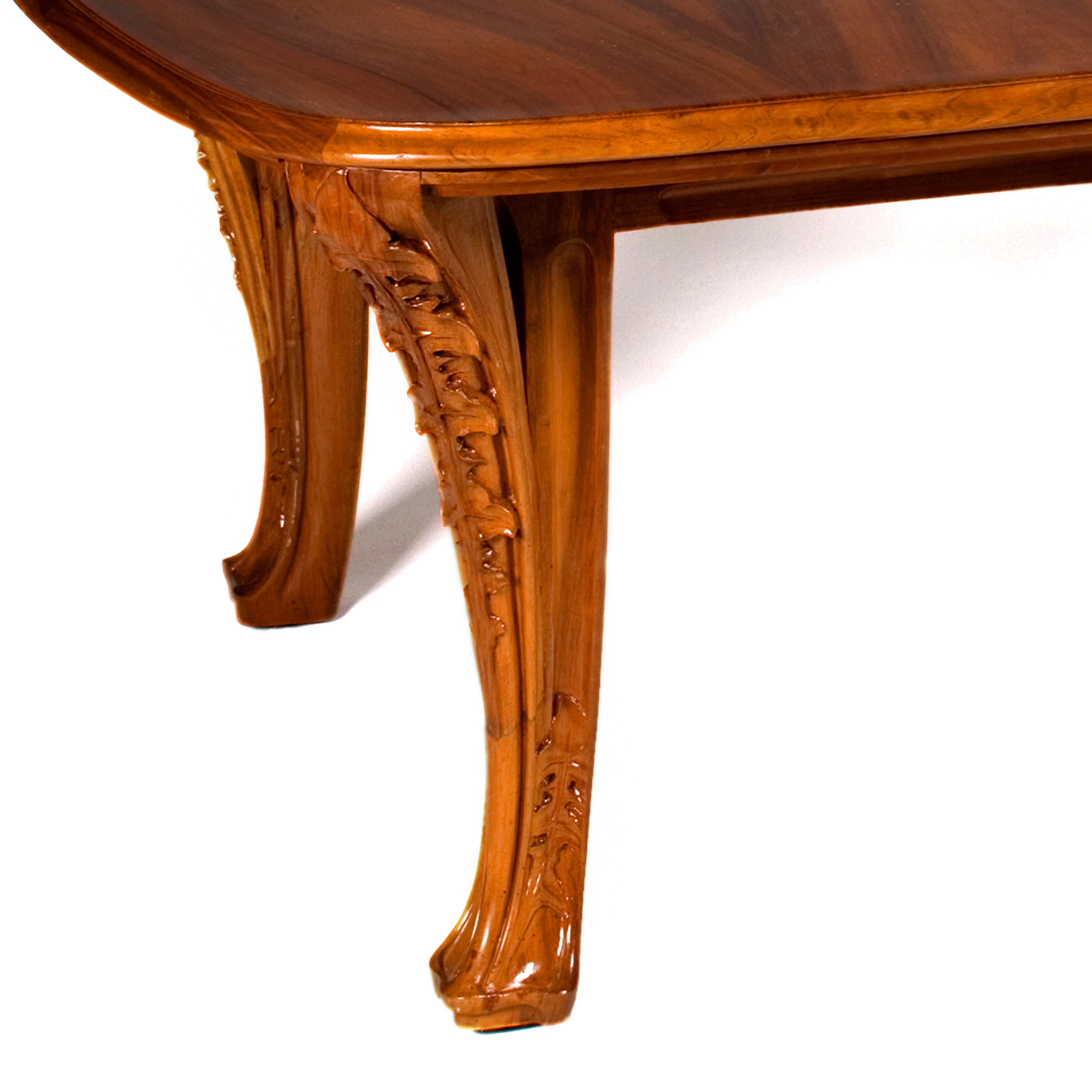 Louis Majorelle "Chicorée" Walnut and Oak Dining Suite - Image 5