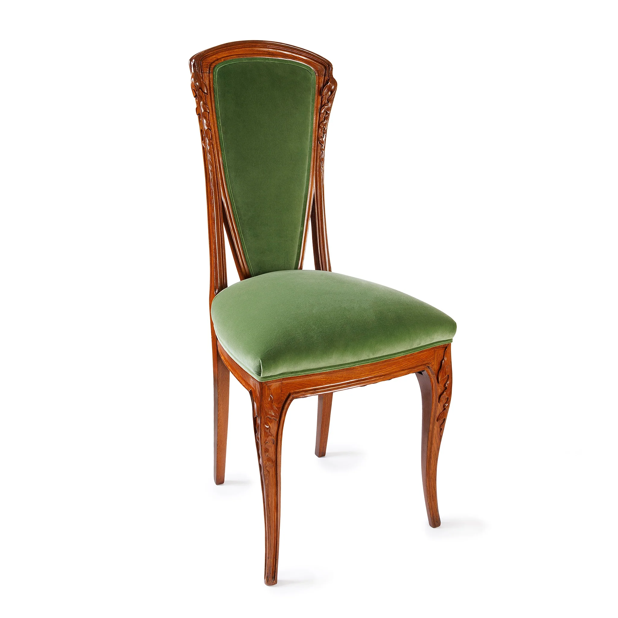 Louis Majorelle "Chicorée" Walnut and Oak Dining Suite - Image 6