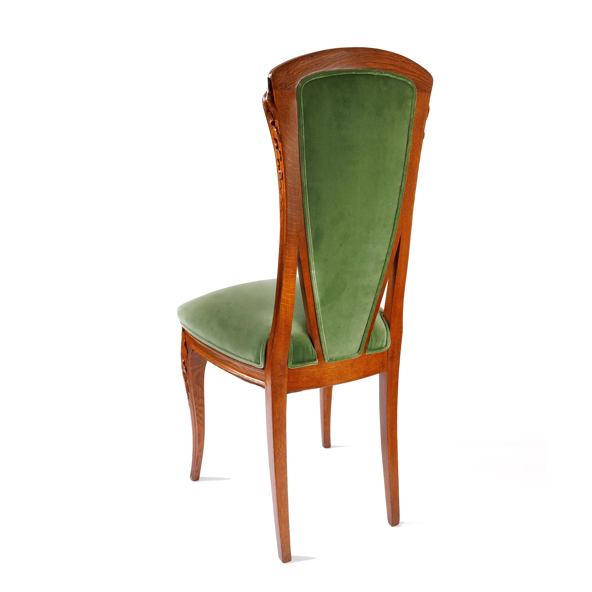 Louis Majorelle "Chicorée" Walnut and Oak Dining Suite - Image 7