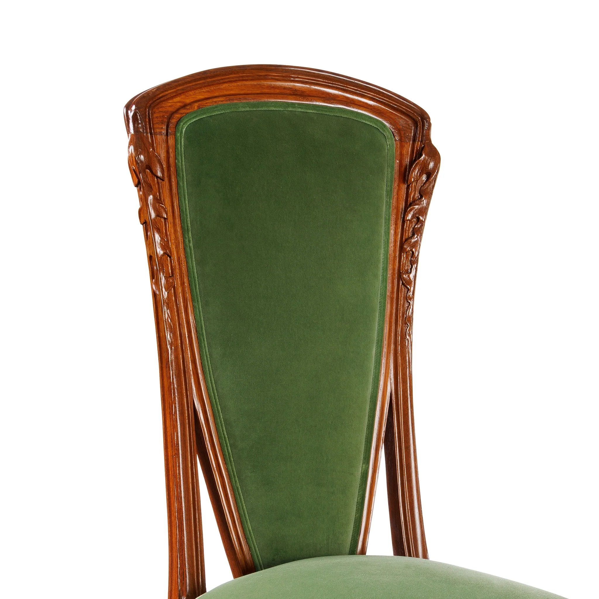 Louis Majorelle "Chicorée" Walnut and Oak Dining Suite - Image 8