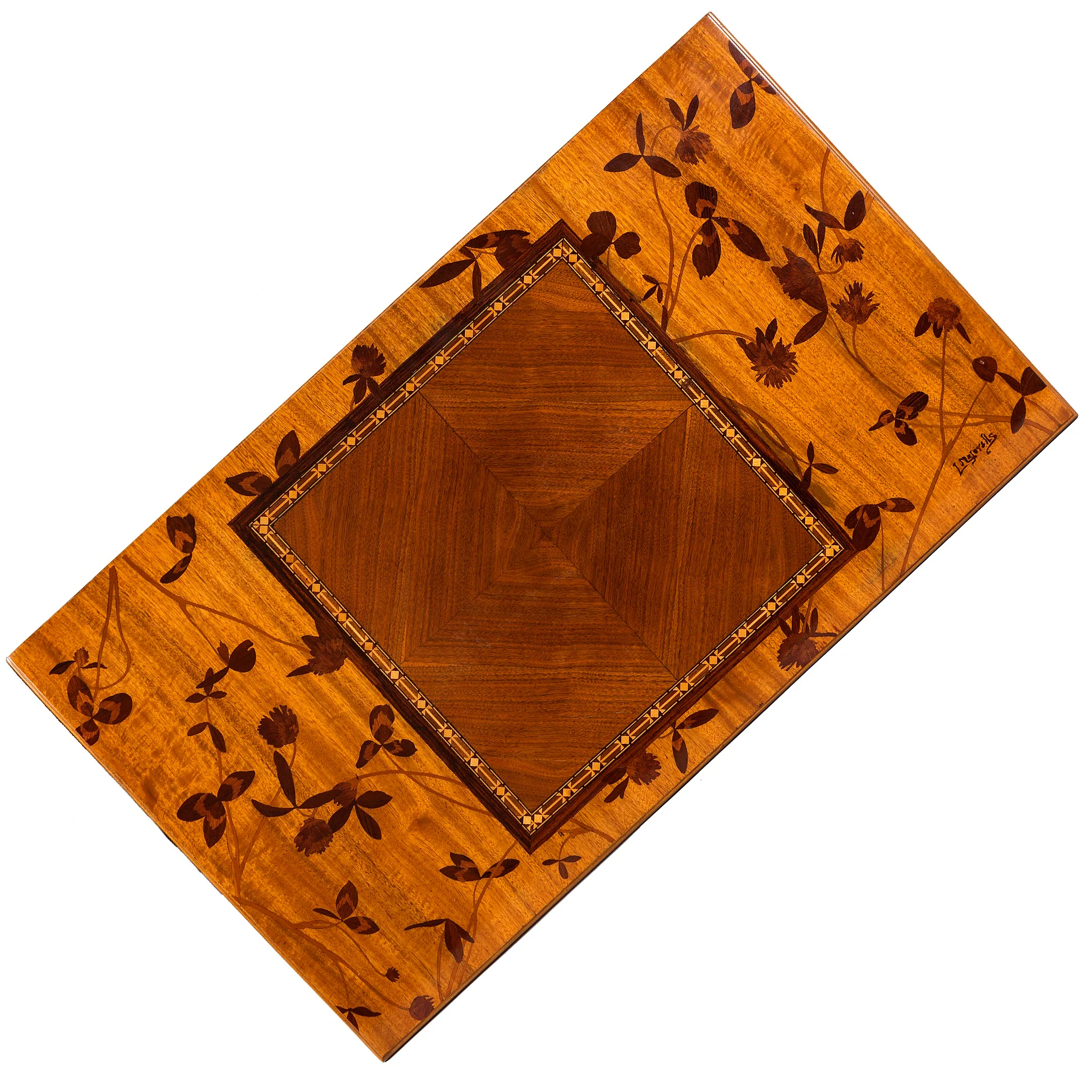 Louis Majorelle Inlaid Marquetry Games Table - Image 3