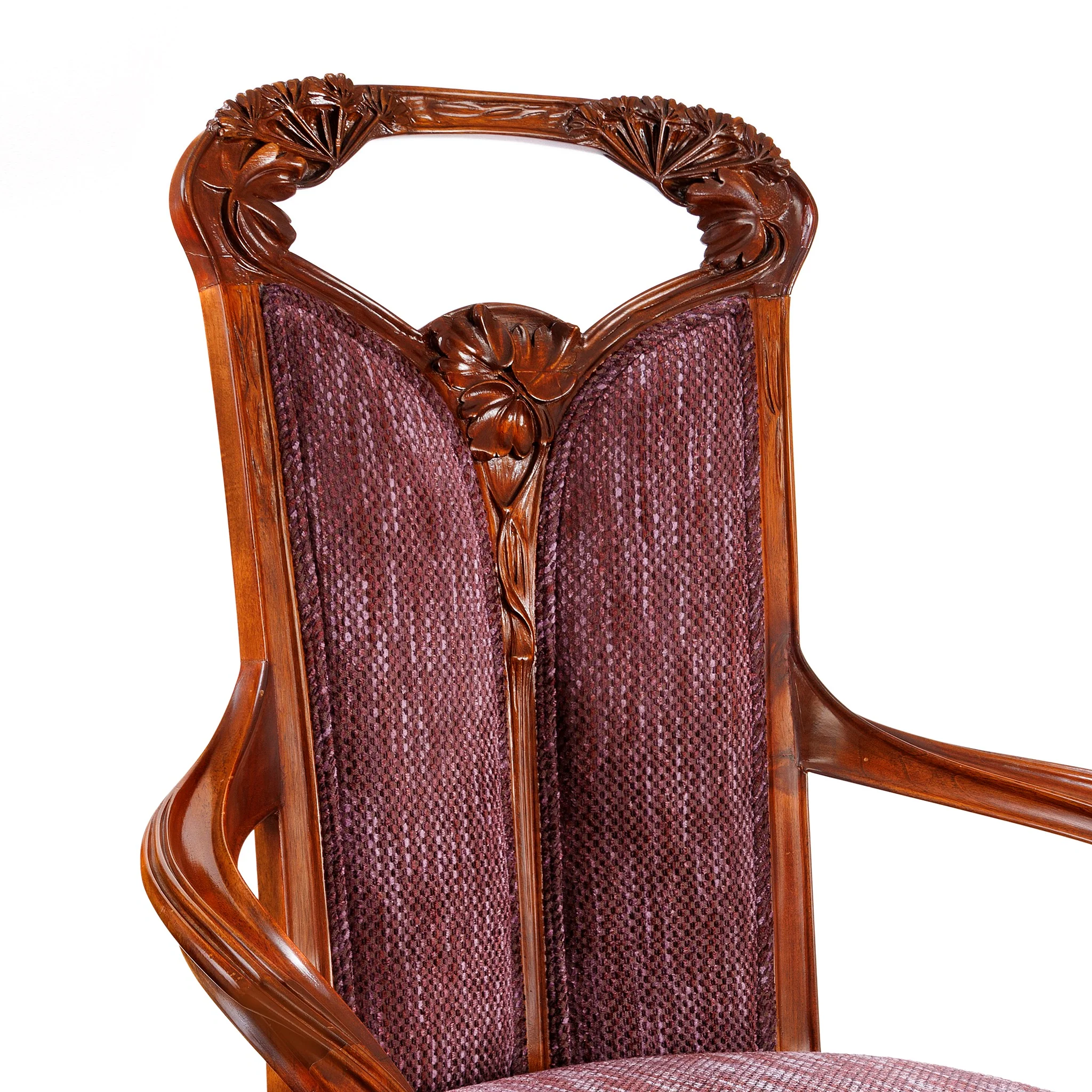 Louis Majorelle "Ombellifères" Settee and Side Chairs - Image 3