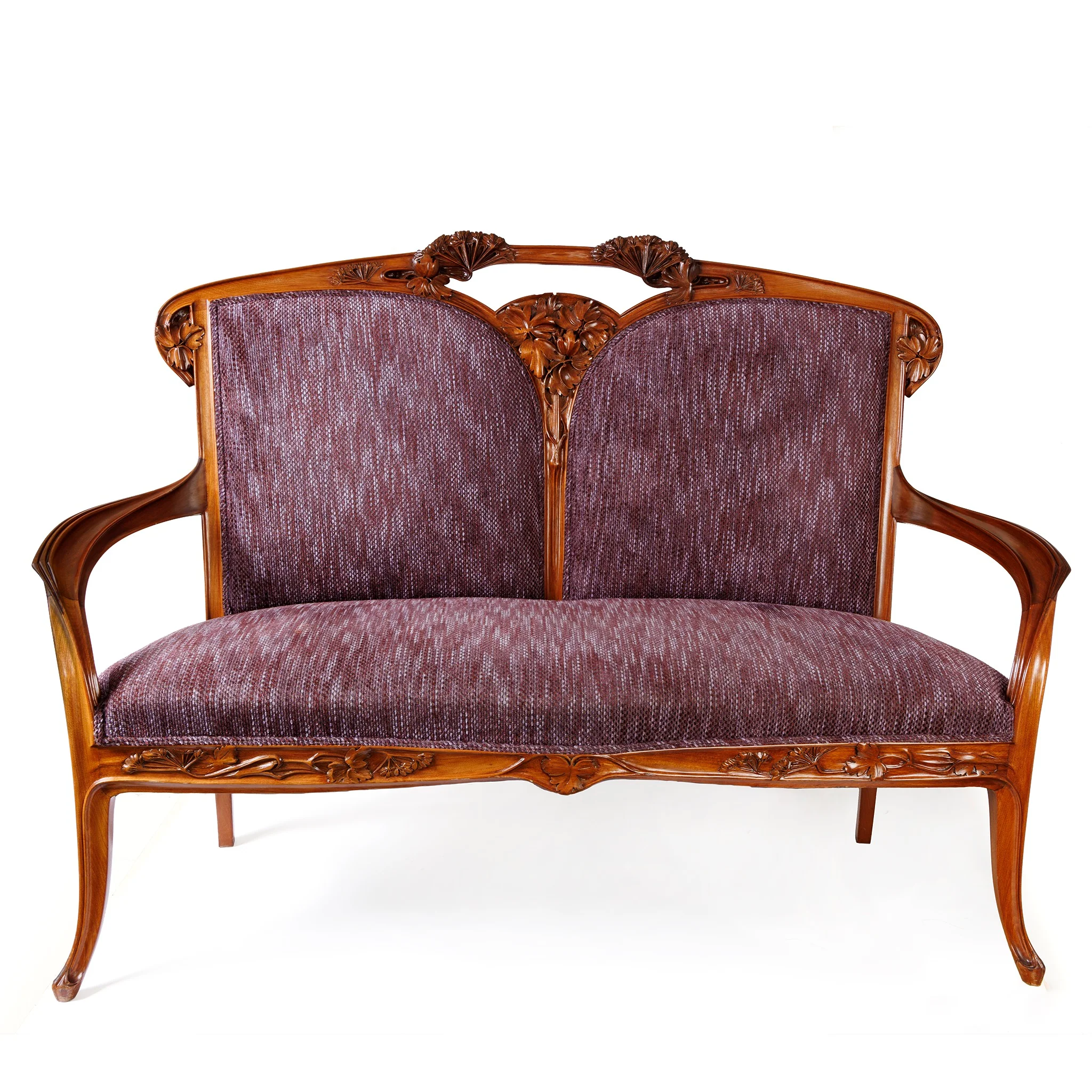 Louis Majorelle "Ombellifères" Settee and Side Chairs - Image 6