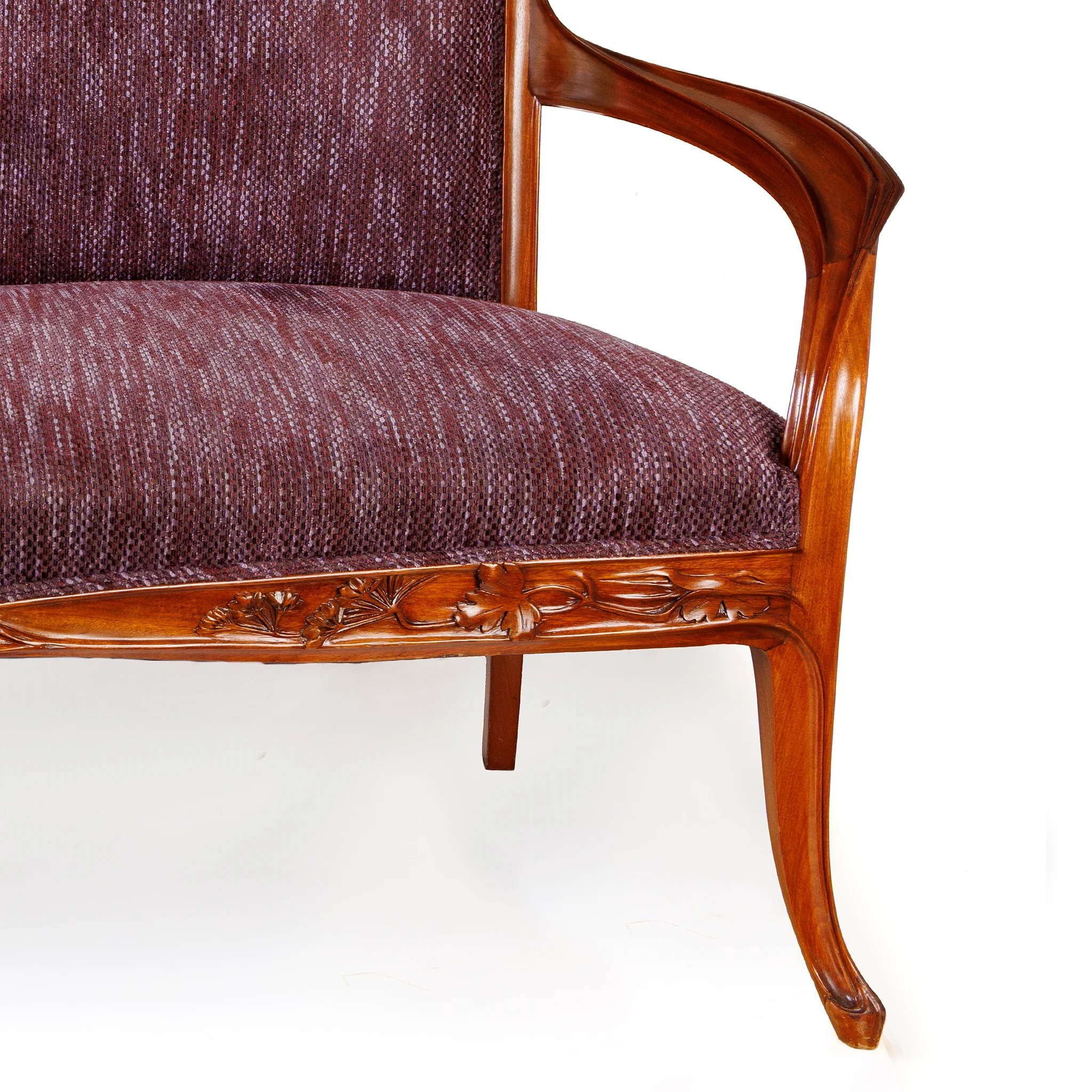 Louis Majorelle "Ombellifères" Settee and Side Chairs - Image 8