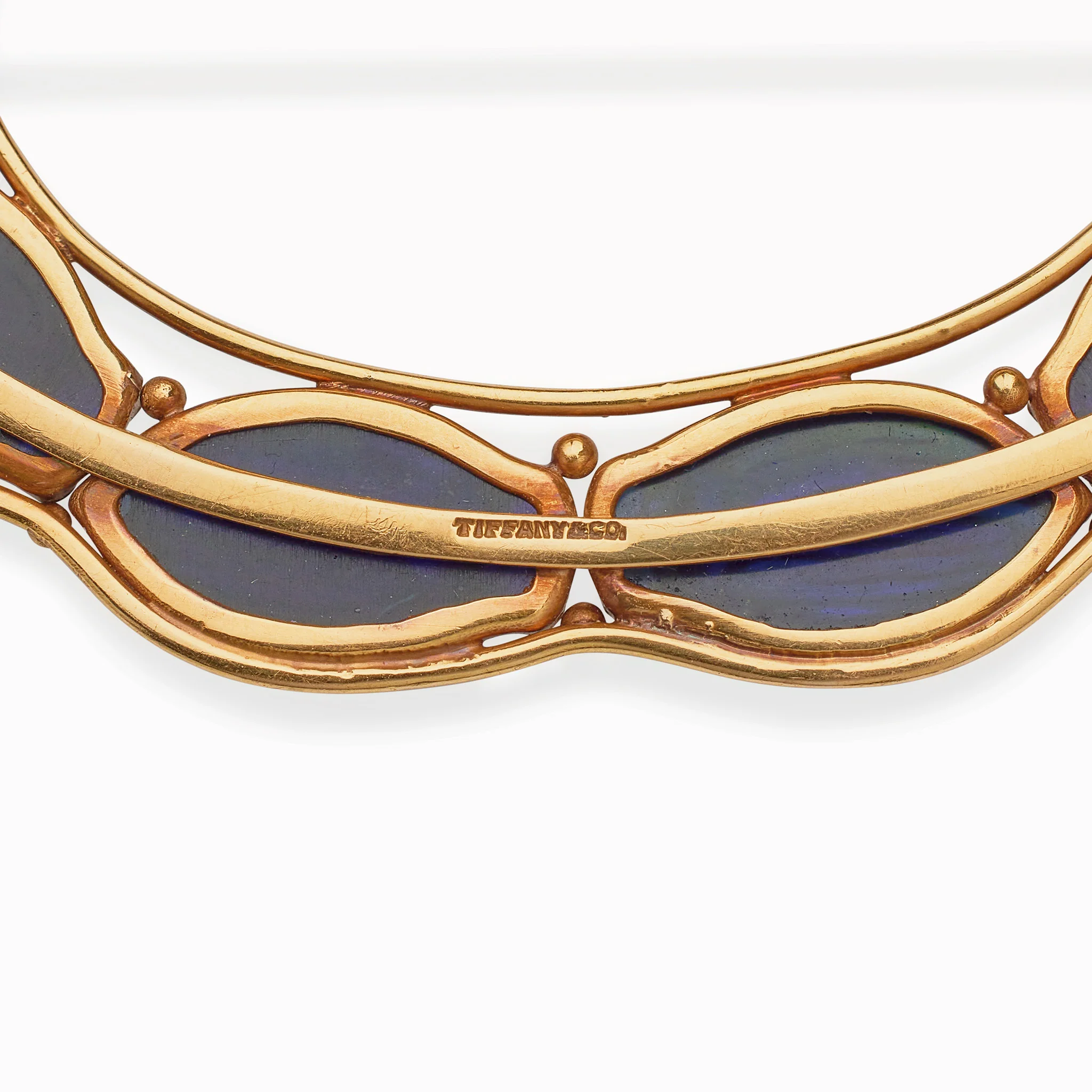 Louis Comfort Tiffany for Tiffany & Co. Favrile Glass Scarab Brooch - Image 4