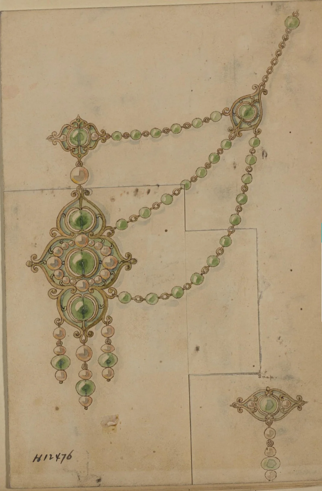 Marcus & Co. Plique-à-jour Enamel and Peridot Necklace - Image 10