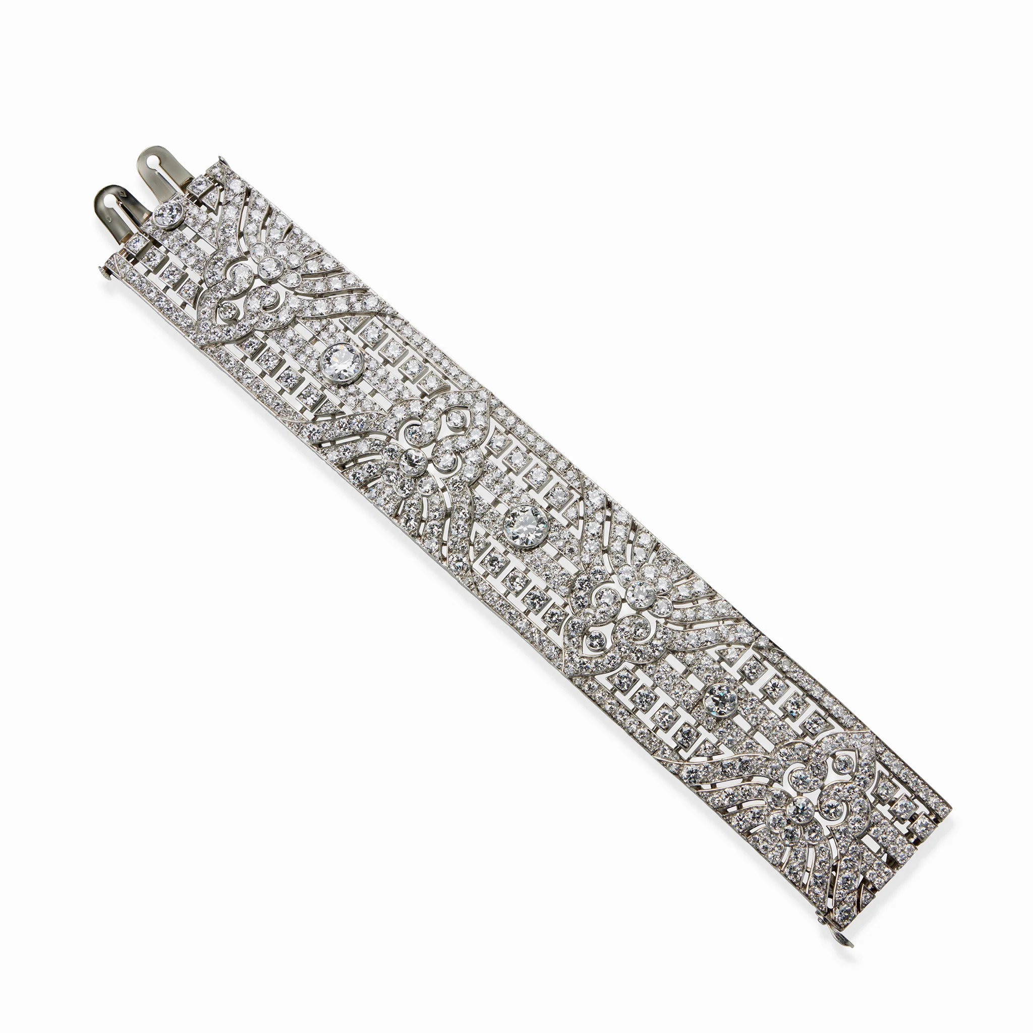 Okrant et Davidonniez Diamond Wide Strap Bracelet - Image 4