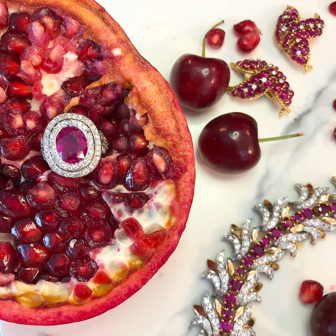 Tiffany & Co. Burmese Ruby and Diamond Leaf Bracelet - Image 6