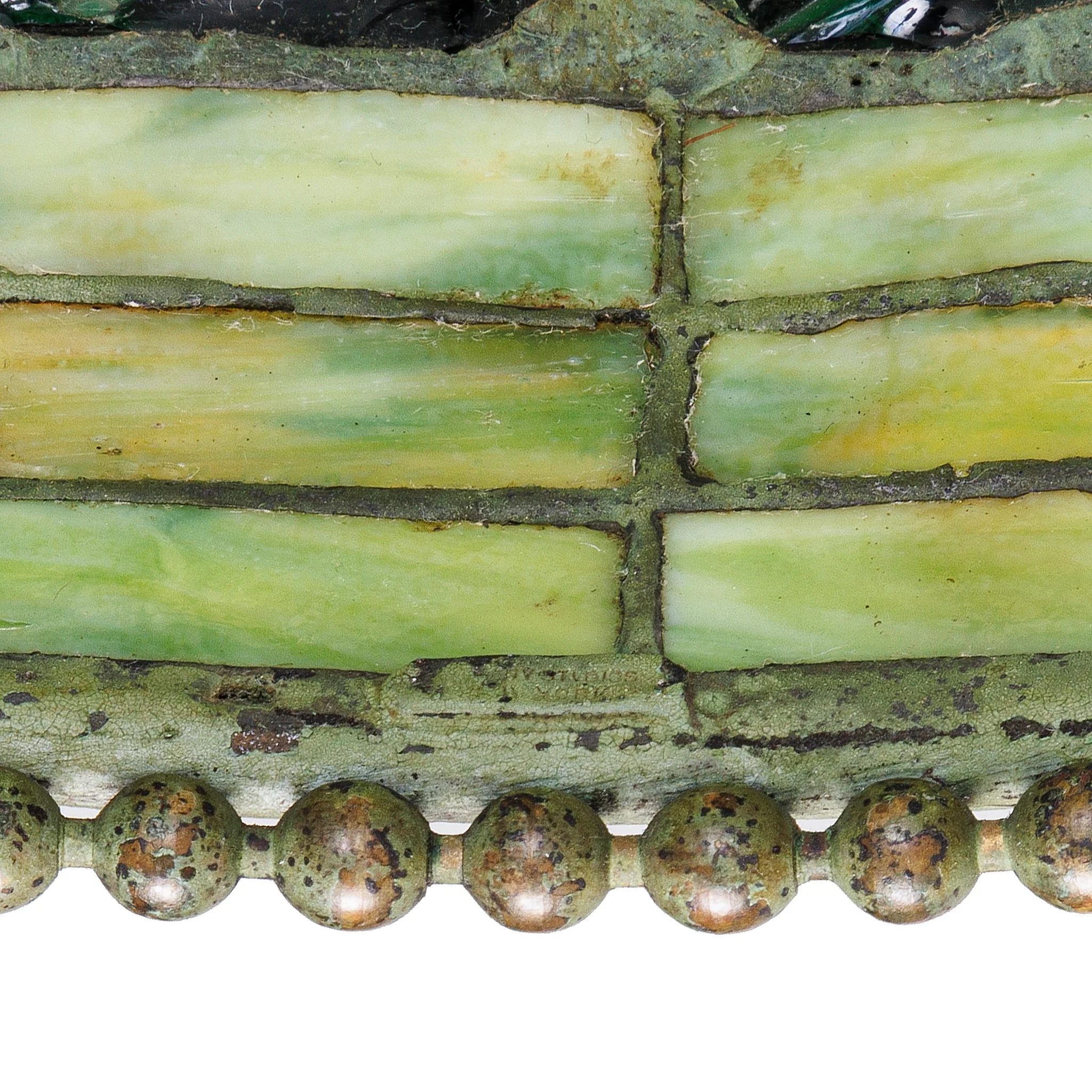 Tiffany Studios New York "Belted Turtleback" Chandelier - Image 6