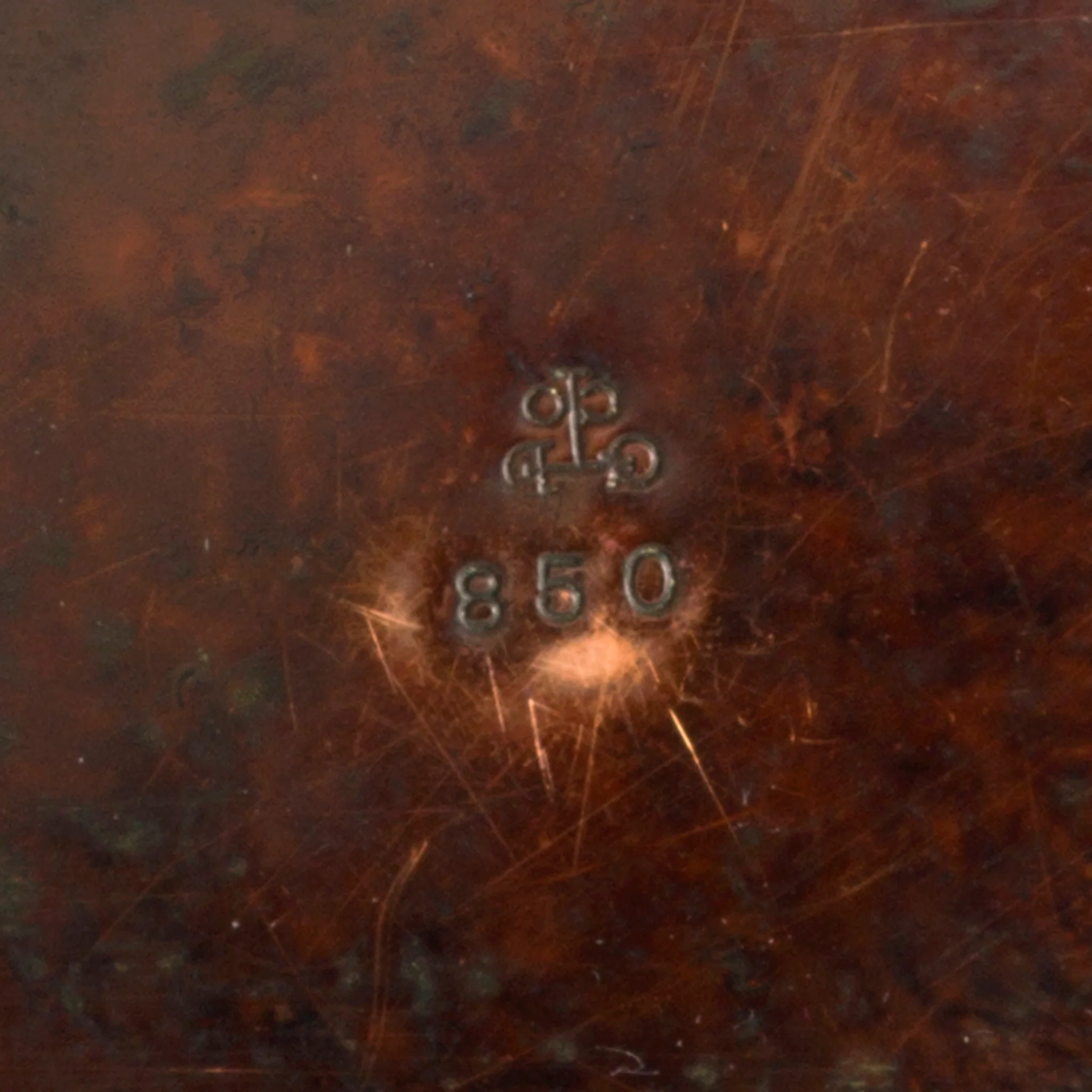 Tiffany Studios New York Bronze and Green Glass Inkwell - Image 7