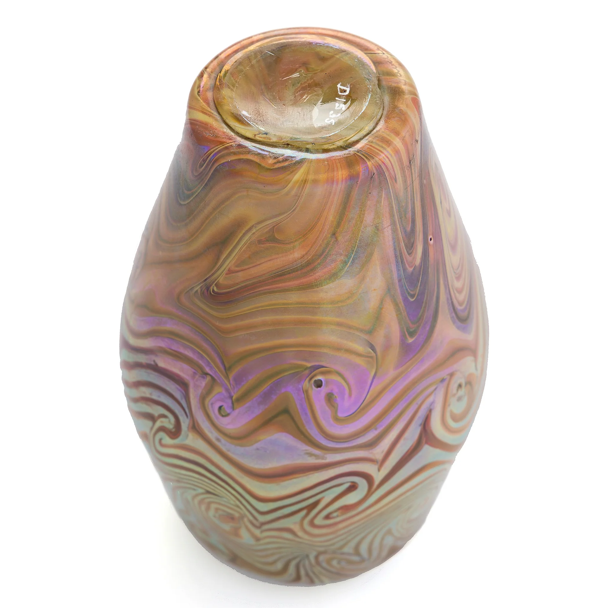 Tiffany Studios New York "Damascene" Favrile Glass Vase - Image 4