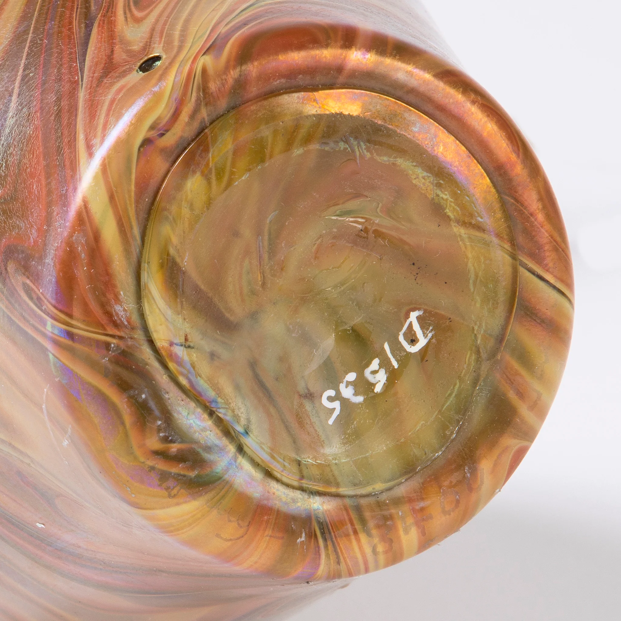 Tiffany Studios New York "Damascene" Favrile Glass Vase - Image 5