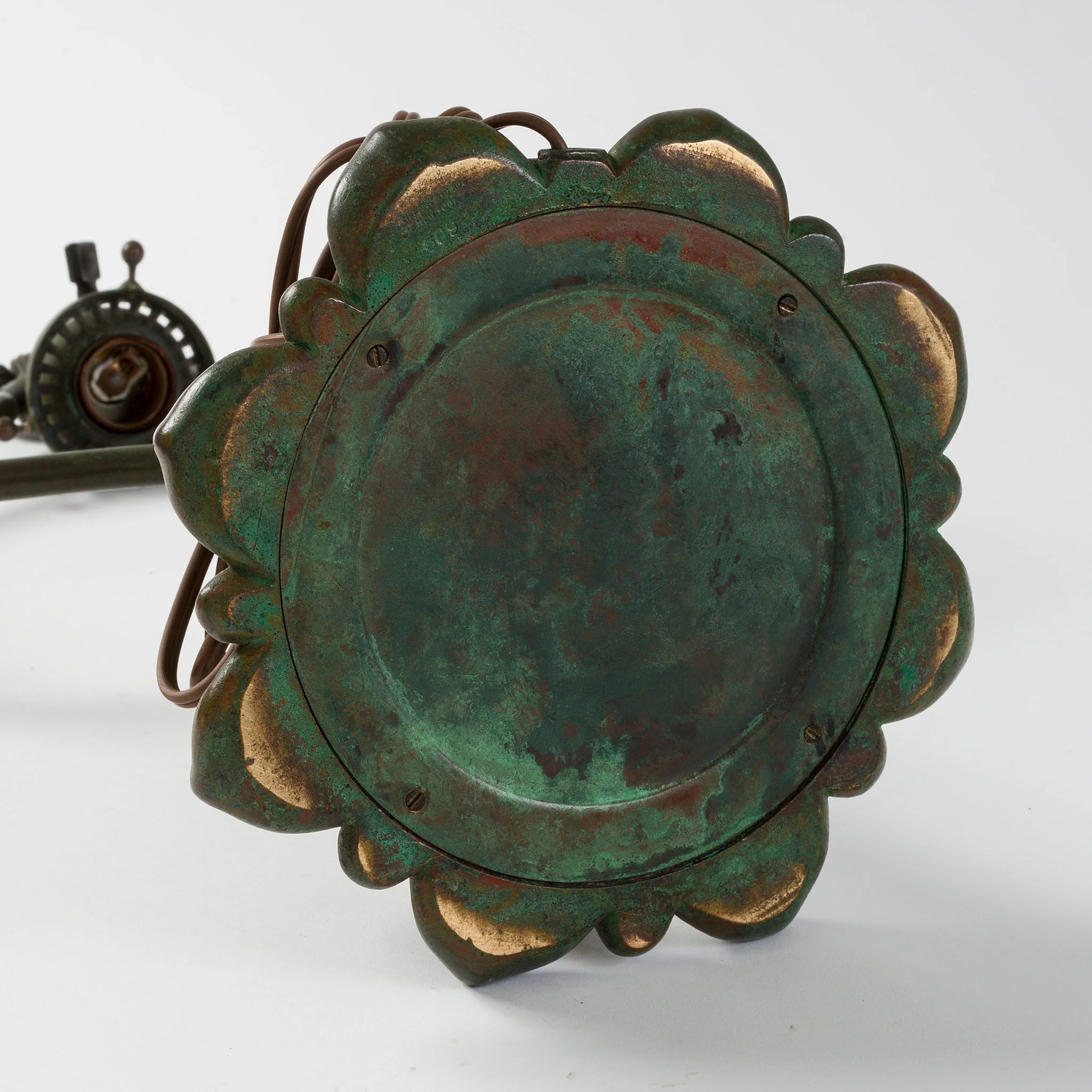 Tiffany Studios New York "Damascene Harp" Desk Lamp - Image 10