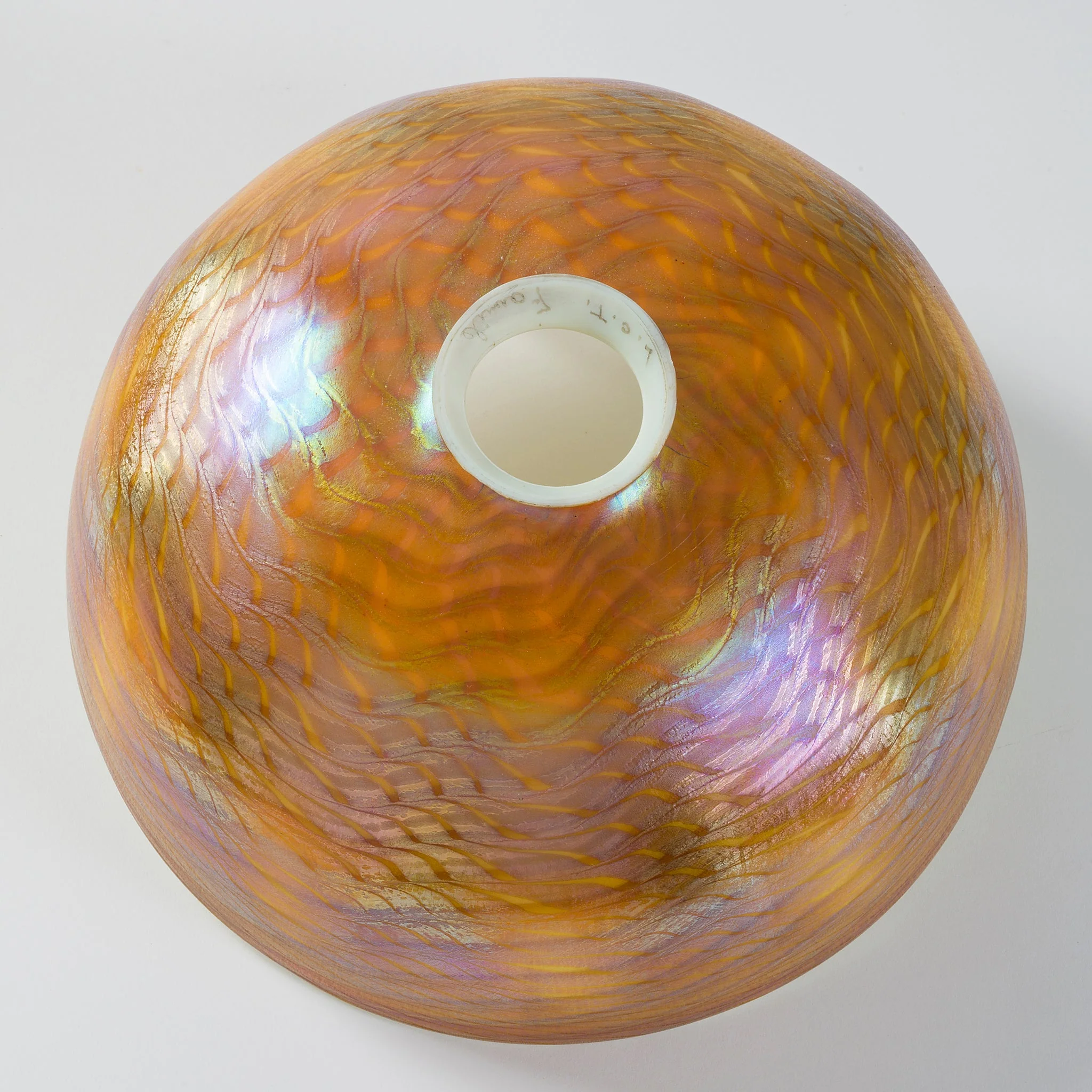 Tiffany Studios New York "Damascene Harp" Desk Lamp - Image 9