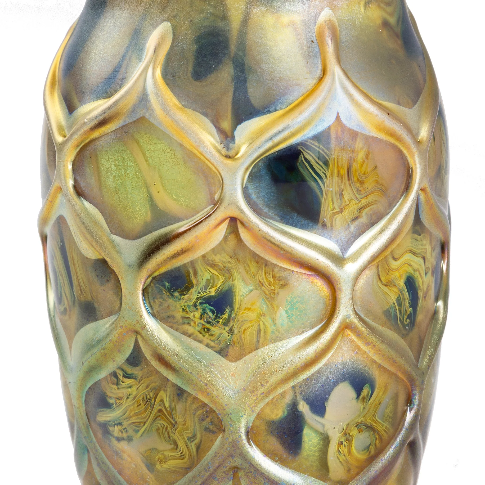 Tiffany Studios New York Decorated Beehive Paperweight Vase - Image 3