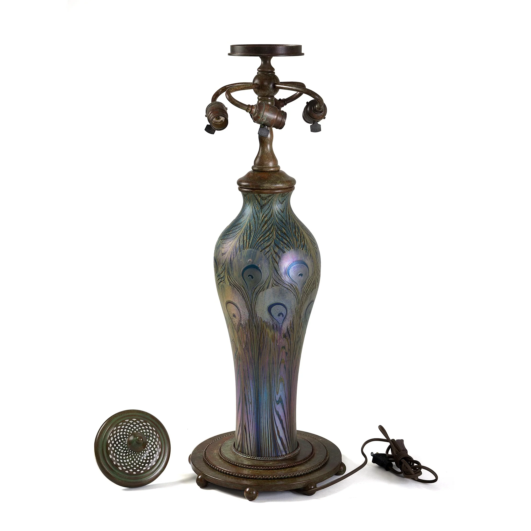Tiffany Studios New York "Elaborate Peony" Table Lamp - Image 7