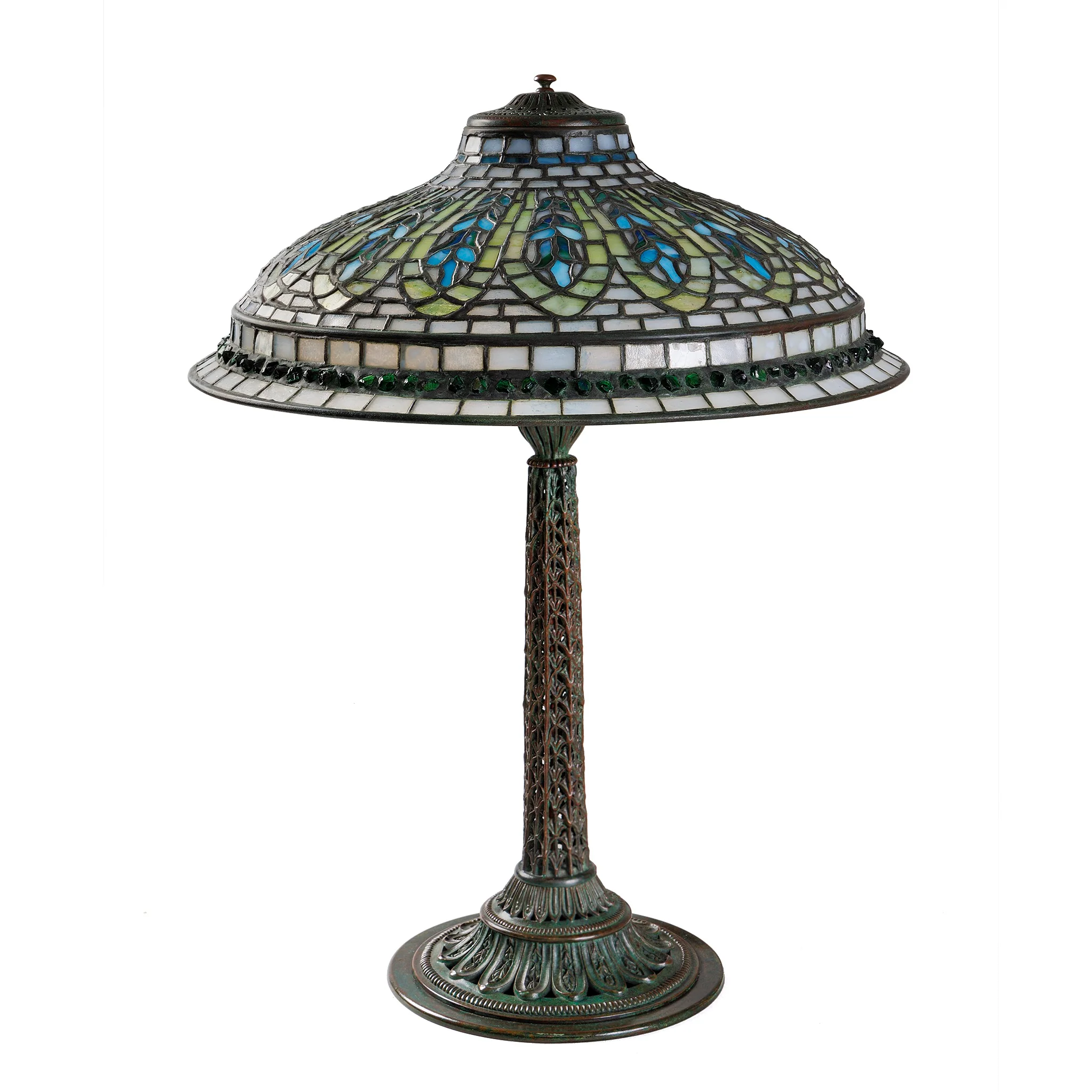 Tiffany Studios New York "Gentian" Flared Table Lamp - Image 3