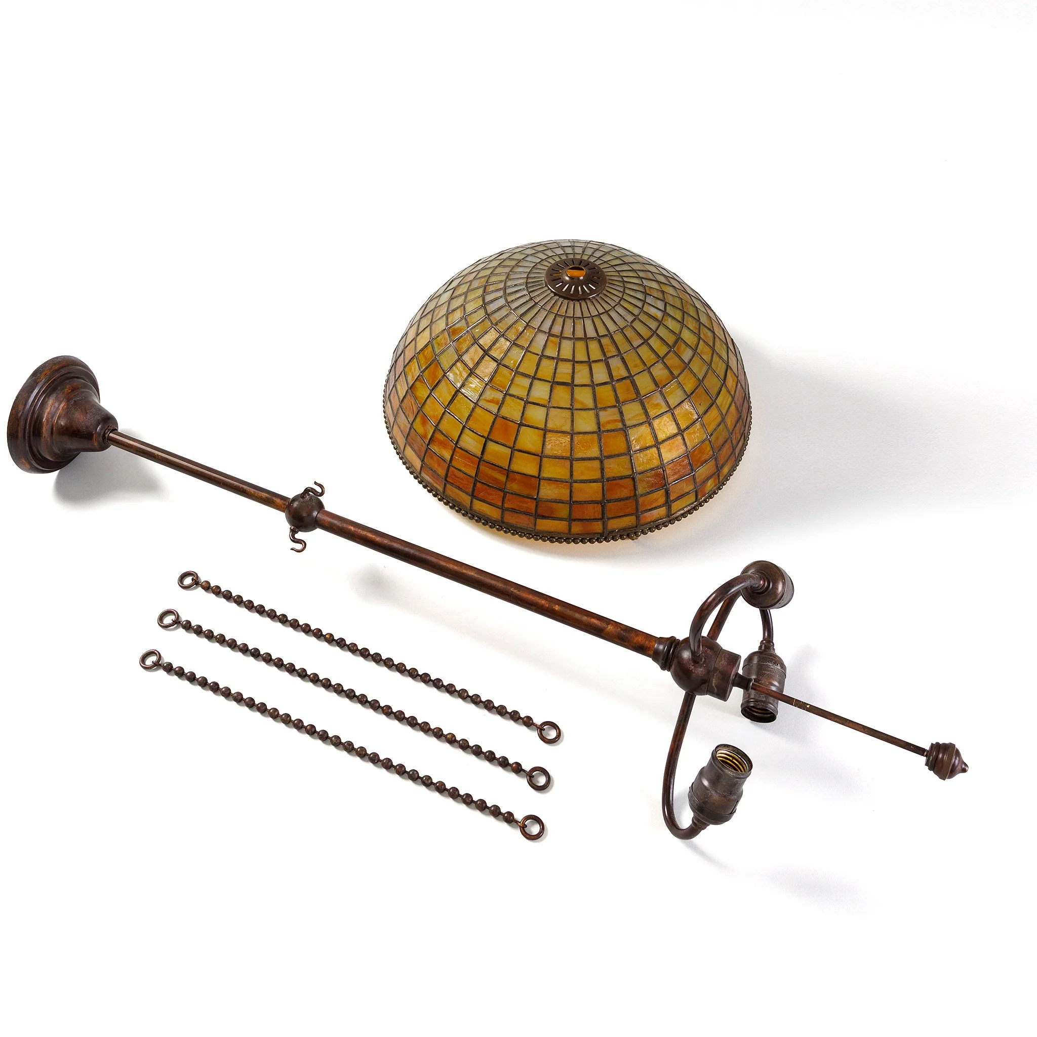 Tiffany Studios New York "Geometric" Plafonnier - Image 5